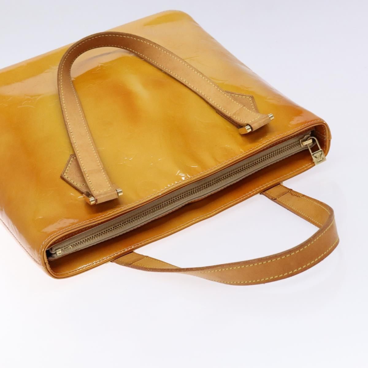 Louis Vuitton LOUIS VUITTON Monogram Vernis Houston Hand Bag Beige M91004 Size ONE SIZE - 6 Thumbnail