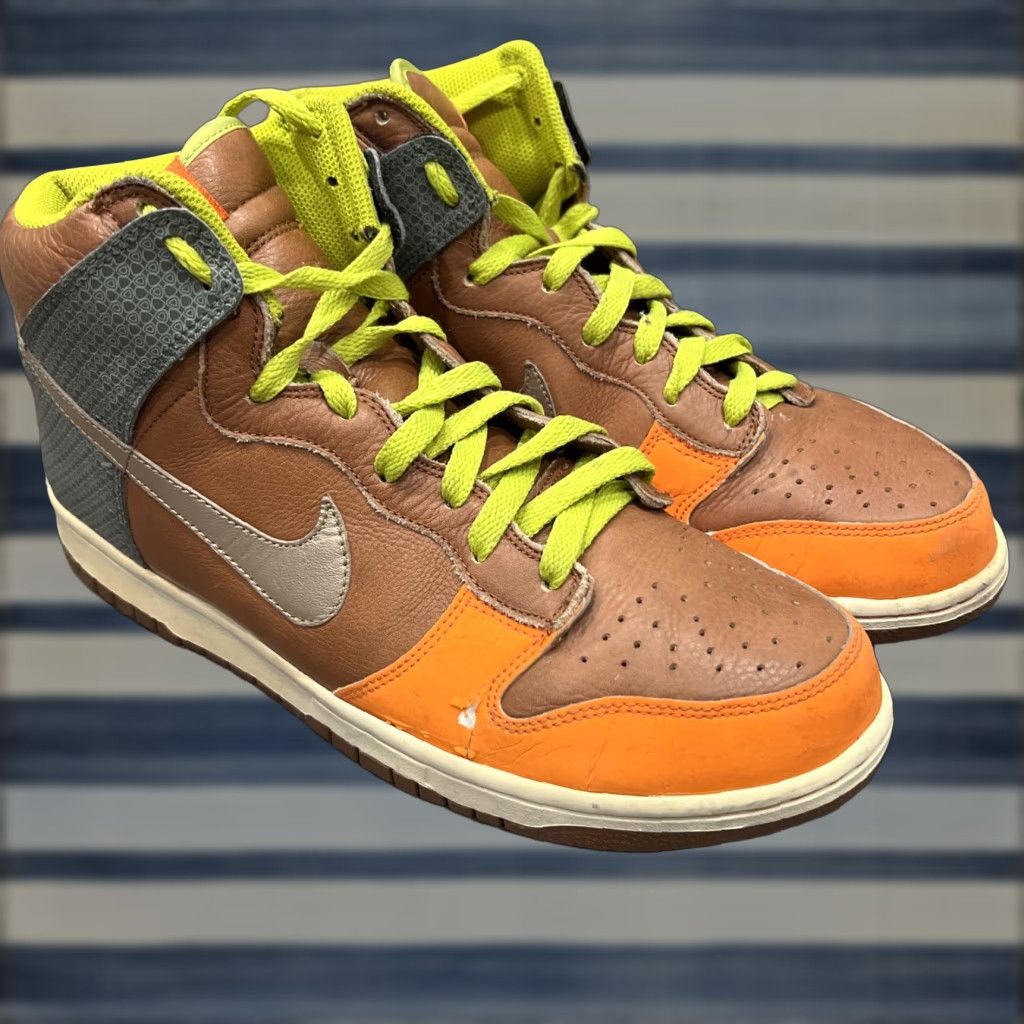 Nike Nike Dunk High Premium Orange Sneaker Men 11 Orange 312786-891 Sneaker 90s Basketball Mens Shoes Size US 11 / EU 44 - 1 Thumbnail
