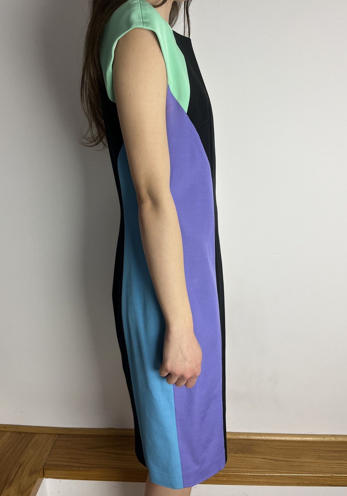 Versace Versace Collection Sleeveless Dress Lined Lavender Size L / US 10 / IT 46 - 3 Thumbnail