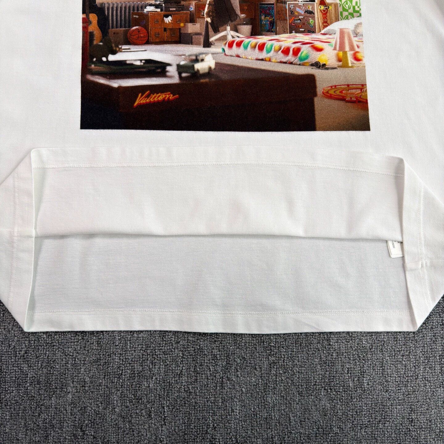 Louis Vuitton LV Oil Print White Short Tee XL Size US XL / EU 56 / 4 - 7 Thumbnail