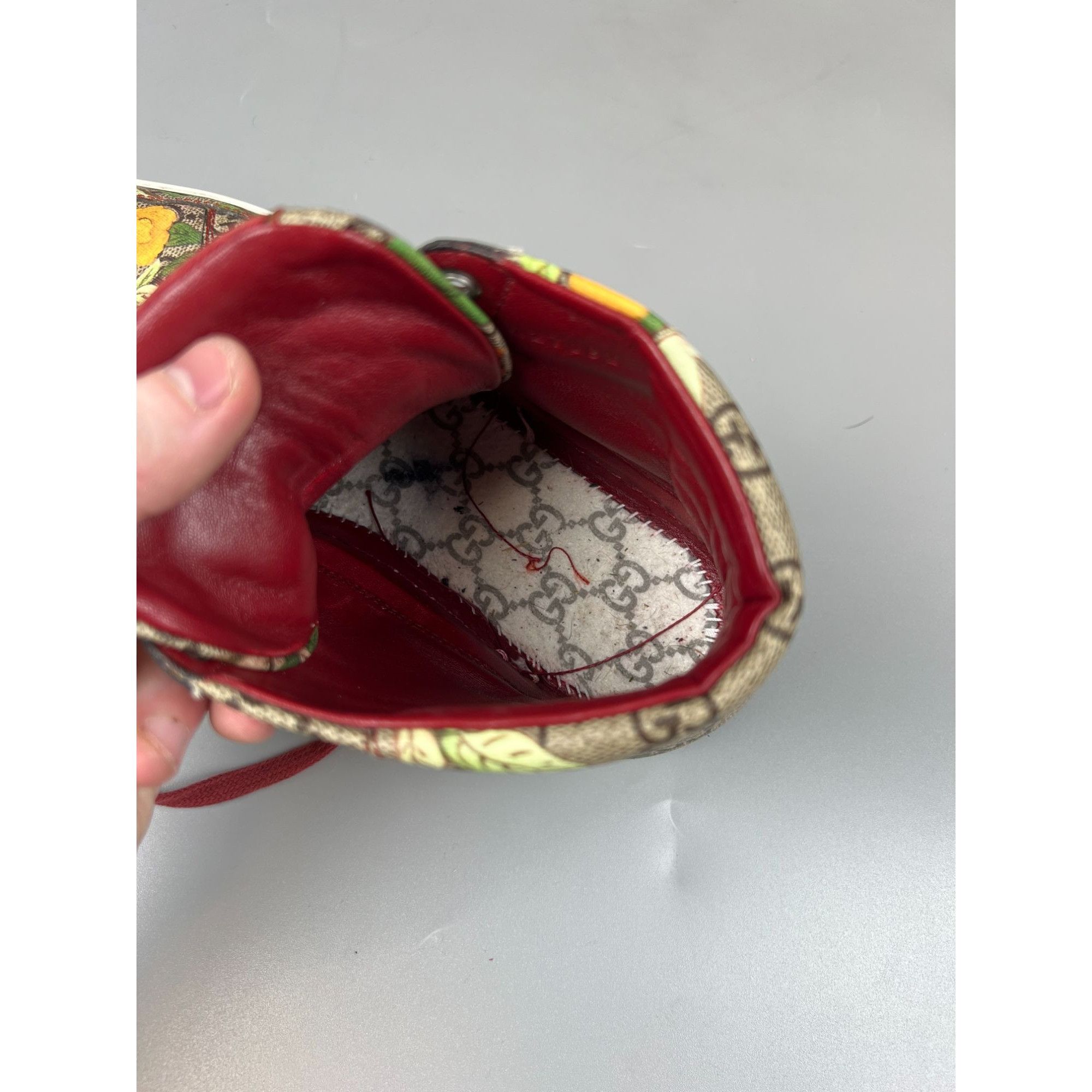 Gucci Gucci Guccissima Monogram Canvas Hi Top Sneakers Size UK 6.5 Size US 9 / IT 39 - 11 Thumbnail