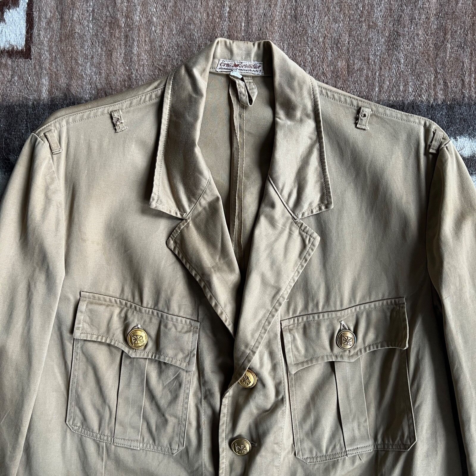 Vintage Ernst Brendler 60s Vintage German Military Jacket 8664AC Size US L / EU 52-54 / 3 - 6 Thumbnail