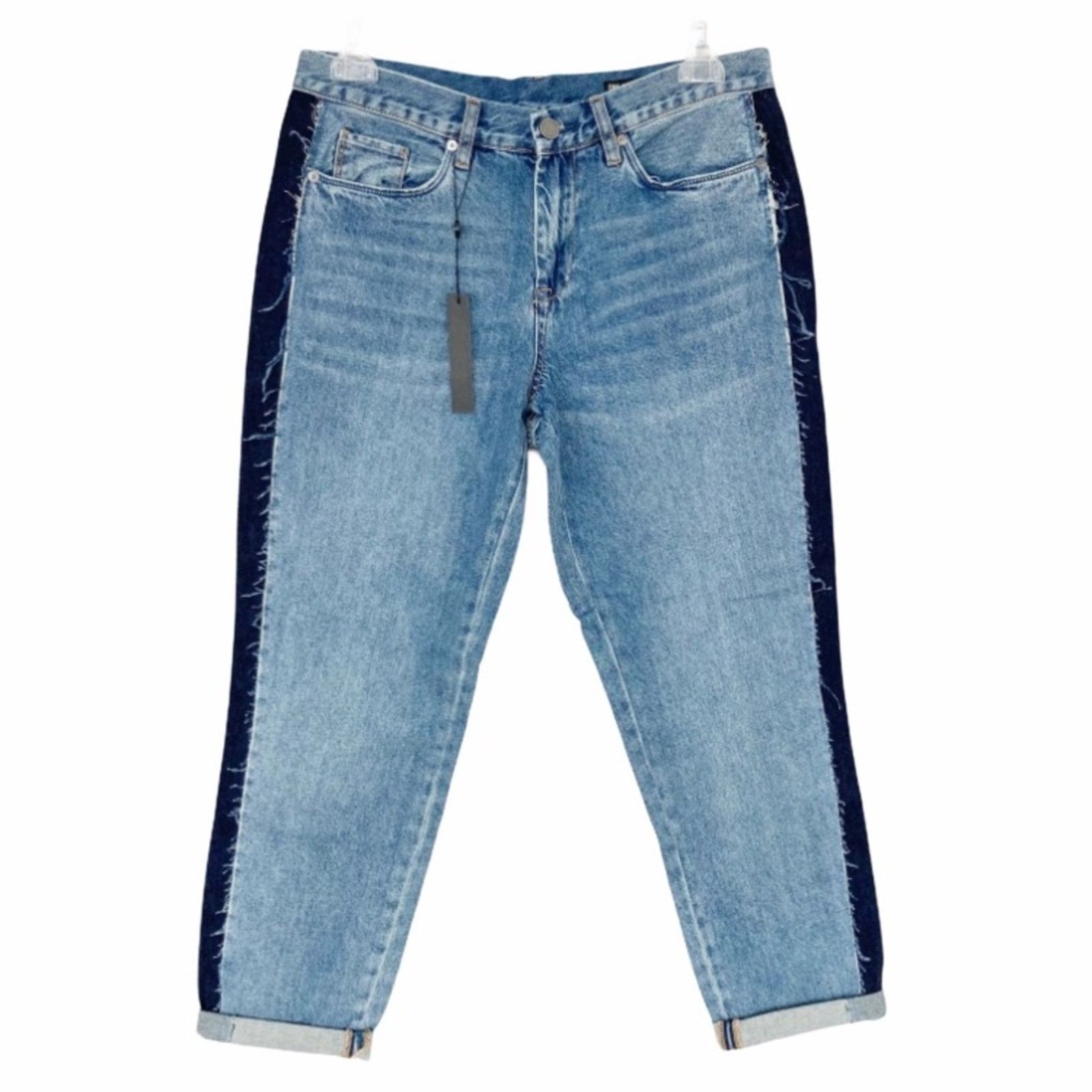 BLANKNYC Blank NYC Two Toned Crop Girlfriend Jeans Size 29" - 1 Thumbnail