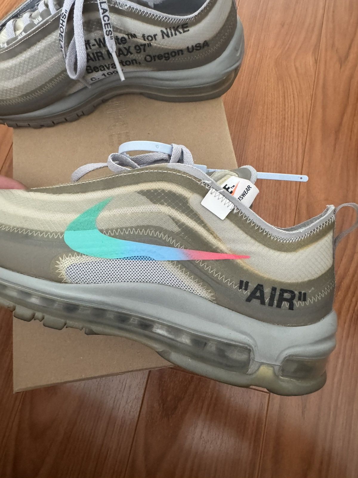 Nike × Off-White Nike Off-White Air Max 97 ‘Menta’ Size US 8 / EU 41 - 20 Thumbnail