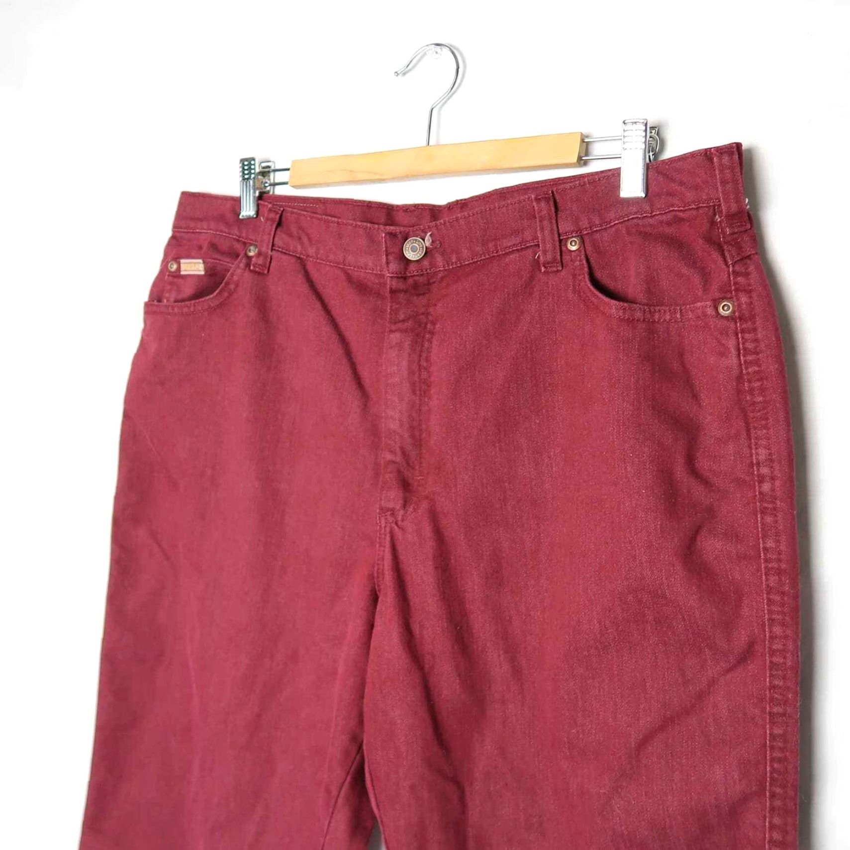 Lee **Vintage 90s Lee Red Straight Leg Mom Jeans 18S** User: **Vintage 90s Lee Red Straight Leg Mom Jeans 18S** Size 40" / US 18 - 2 Thumbnail