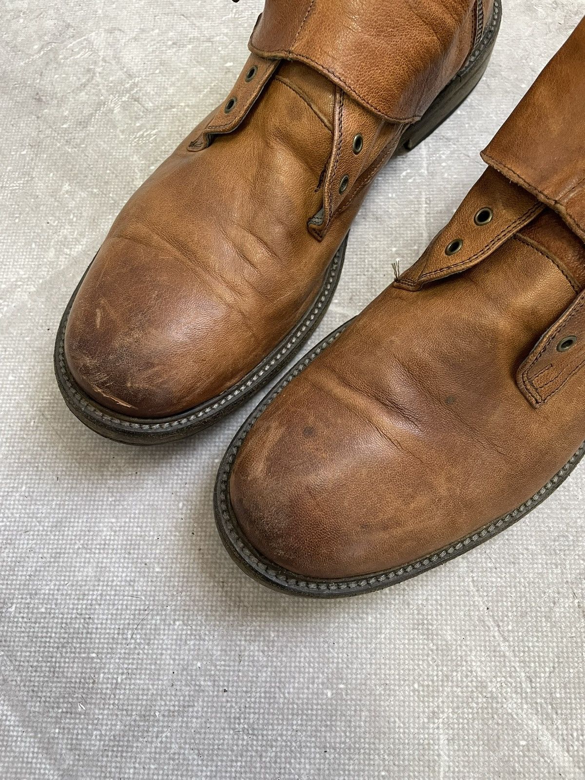 Hedi Slimane Hedi slimane brown boots avant garde retro style Size US 11 / EU 44 - 10 Thumbnail