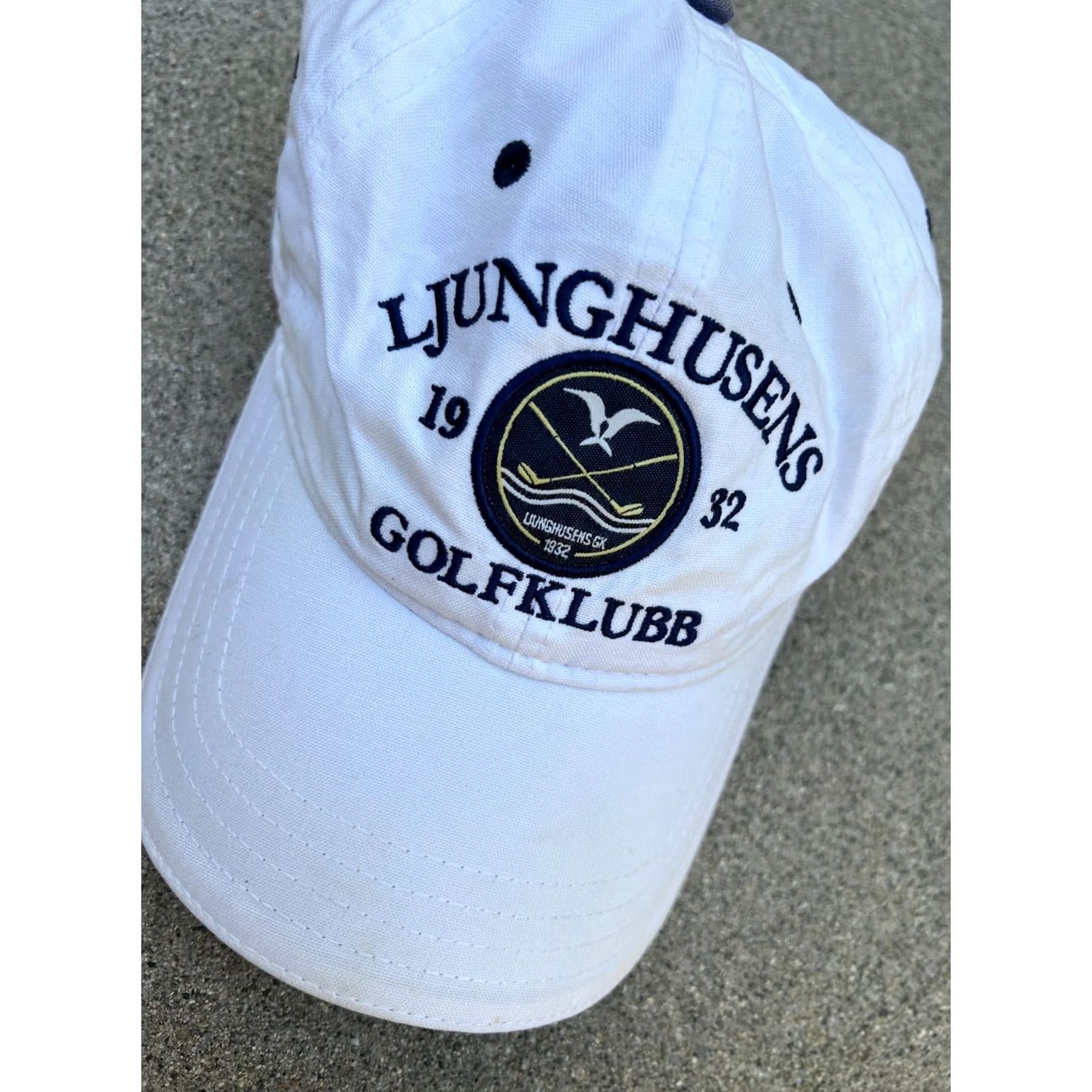 Vintage Vintage LJUNGHUSENS GolfKubb 1932 Golf Hat Men's White Adjustable Cap Size ONE SIZE - 2 Thumbnail