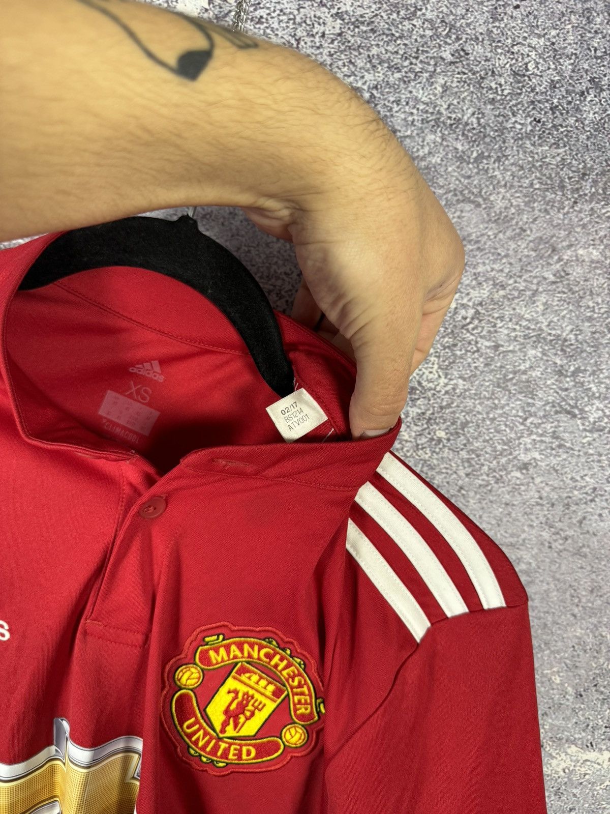 Adidas × Vintage Vintage Manchester United 2017/18 Adidas Soccer Jersey Small Size US S / EU 44-46 / 1 - 10 Thumbnail