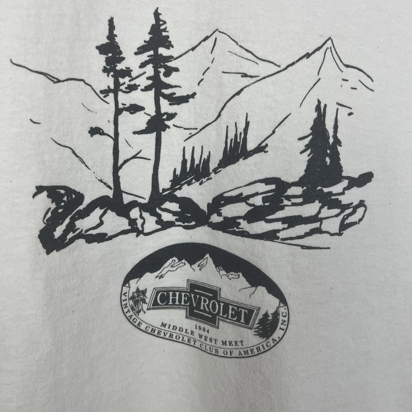 Other Vintage 90s Chevrolet Middle West Meet Cream T Shirt Large Size US L / EU 52-54 / 3 - 2 Thumbnail