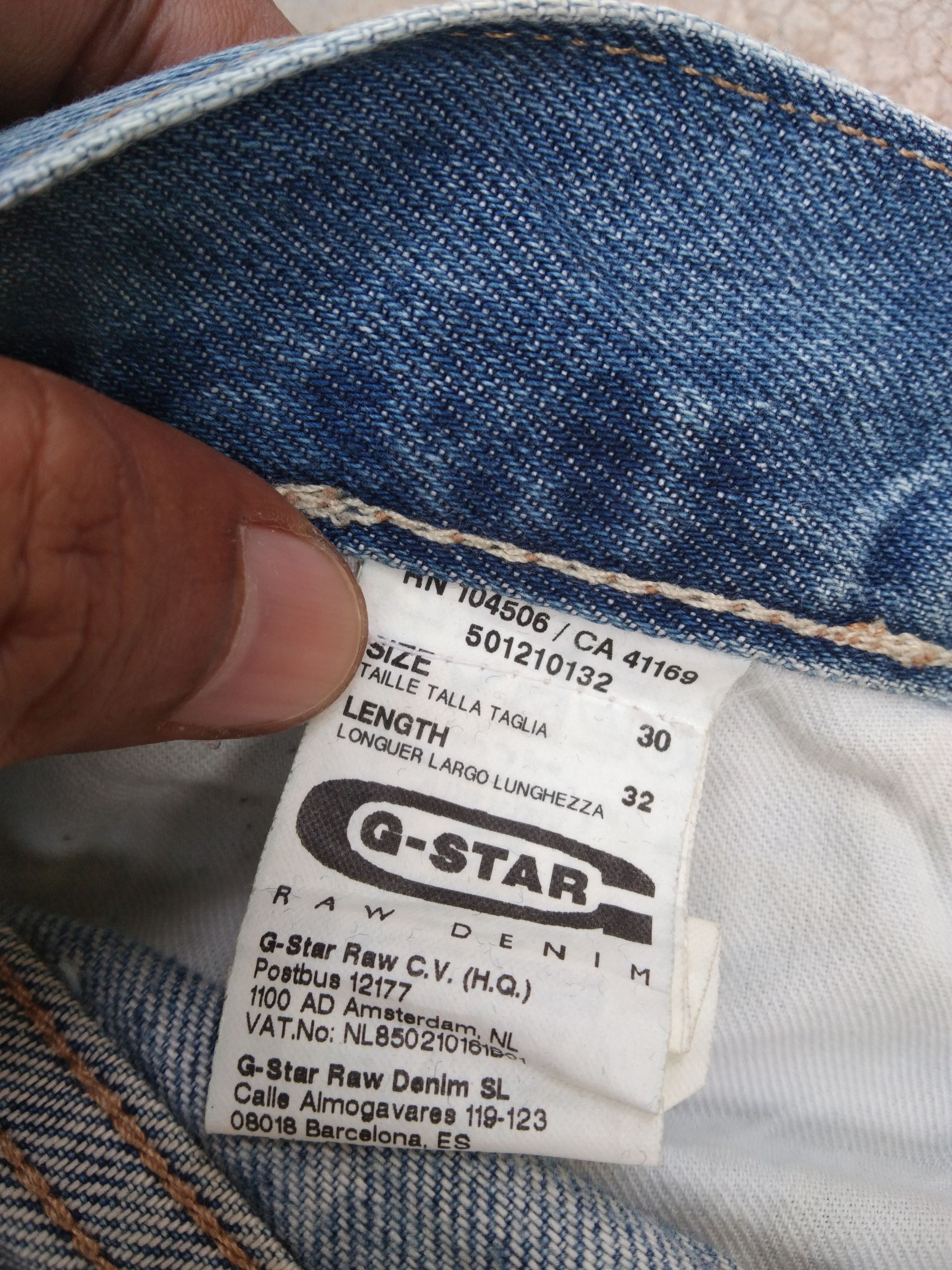 G-Star 3301 G Star Raw Denim Distressed Jeans 30x29 Size US 30 / EU 46 - 10 Thumbnail