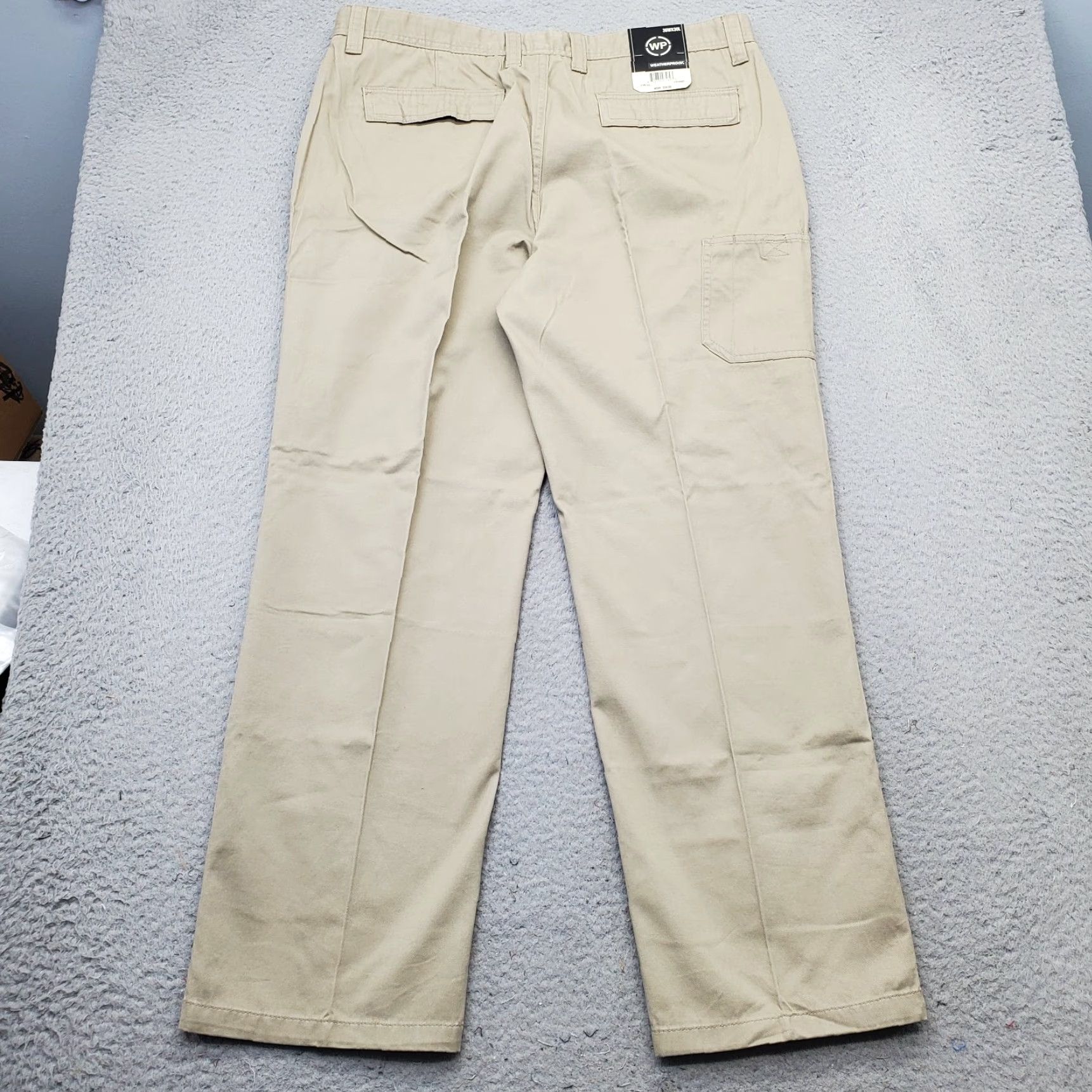 Weatherproof Weatherproof Cargo Pants Mens 36x30 Tan Flat Front Straight Leg Cargo Pocket Style Mens Size 36 Tan Size US 36 / EU 52 - 2 Thumbnail