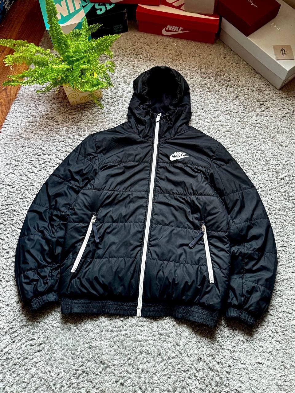 Nike 00s Nike Vintage Retro Down Light Jacket Basic Logo Rare Size US M / EU 48-50 / 2 - 2 Thumbnail