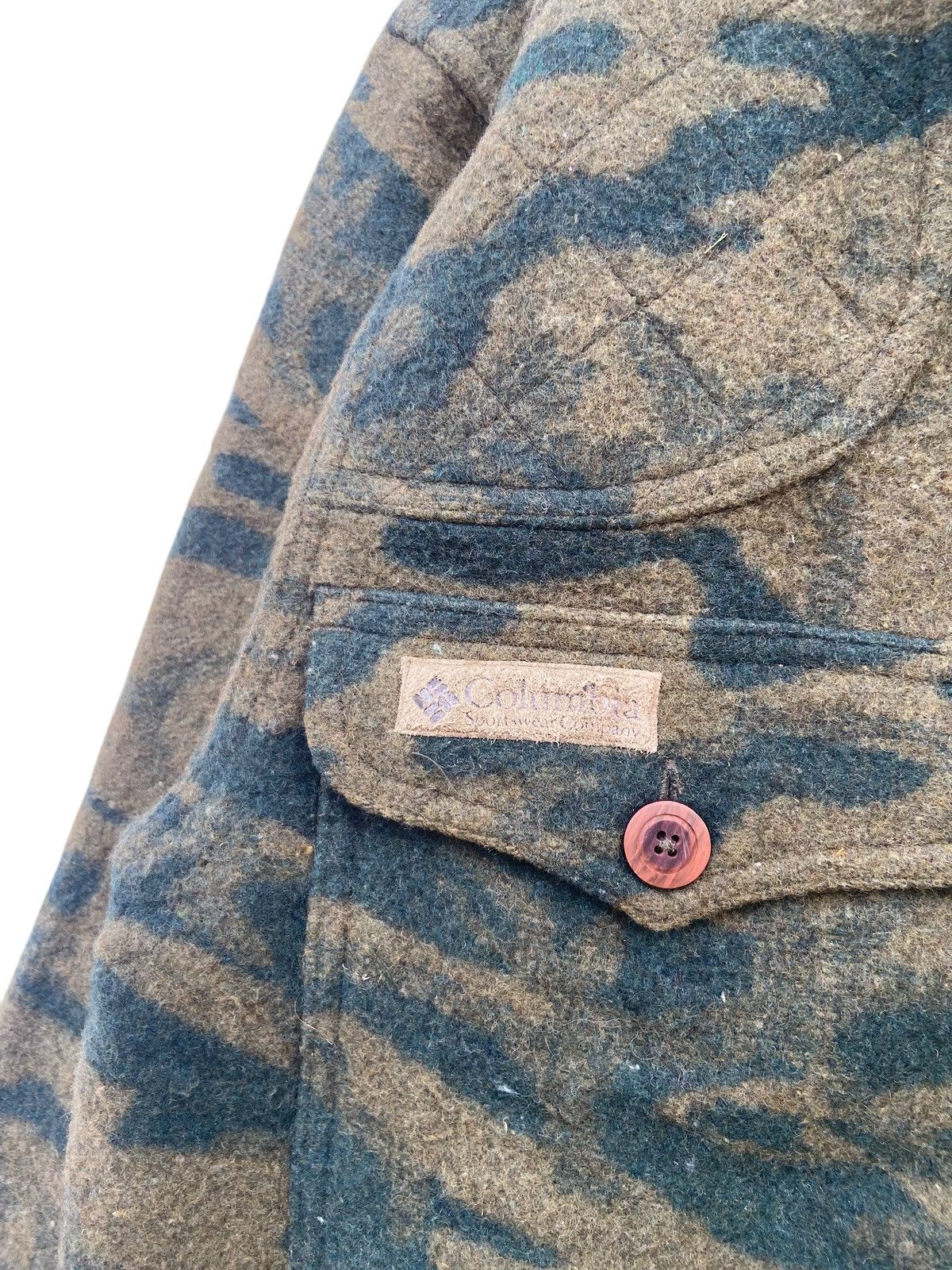 Columbia Vintage Columbia Gallatin Range Wool Camo Hunting Jacket Size US M / EU 48-50 / 2 - 3 Thumbnail