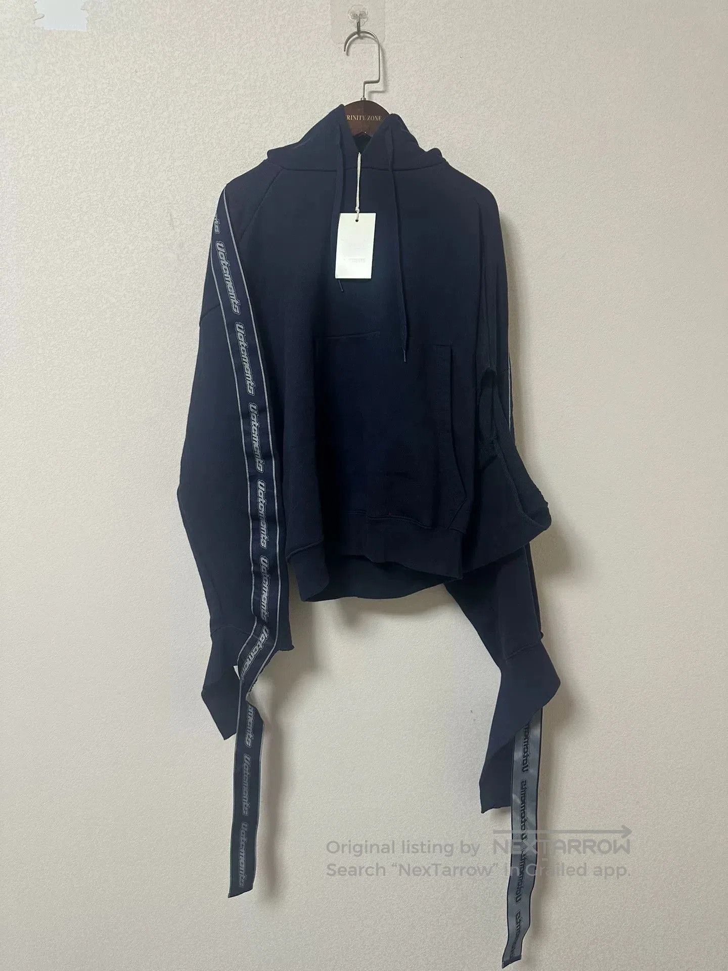 Vetements Vetements Blue Hoodie with Design Details. Size US XS / EU 42 / 0 - 1 Thumbnail