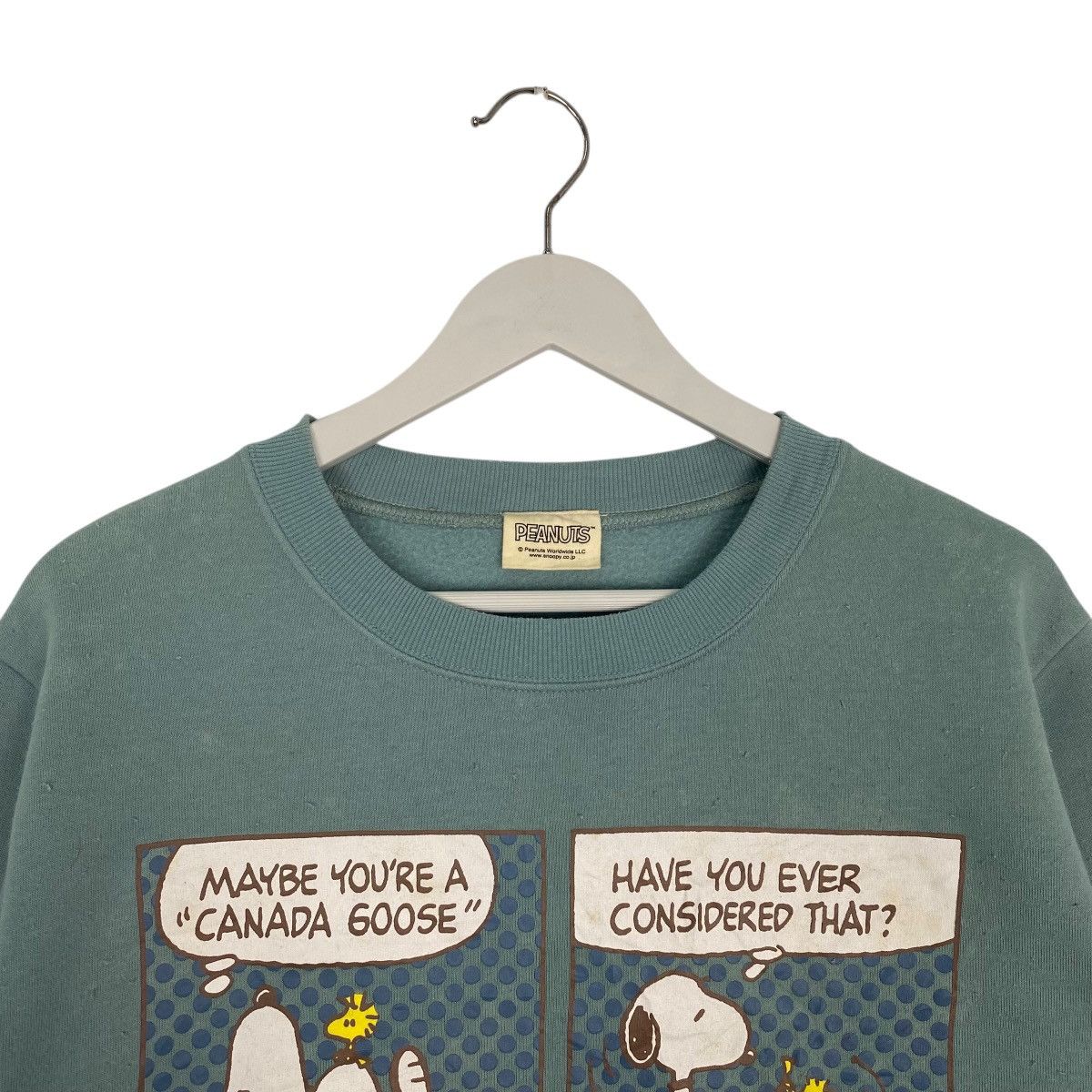 Vintage Vintage Peanuts Printed Crewneck Sweatshirt Green Size L Size US L / EU 52-54 / 3 - 4 Thumbnail