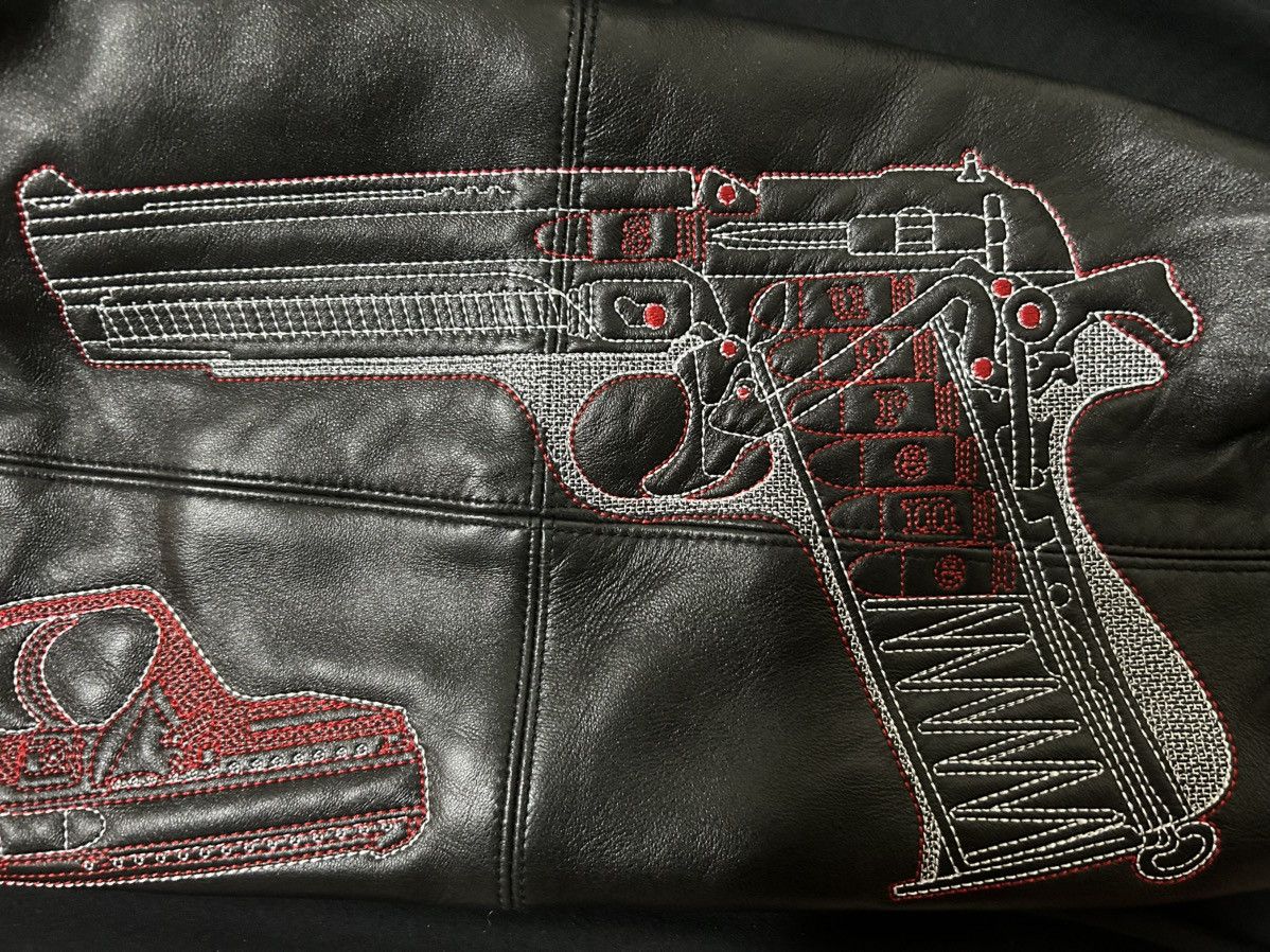 Supreme Supreme Gun Leather Jacket Size US S / EU 44-46 / 1 - 11 Thumbnail