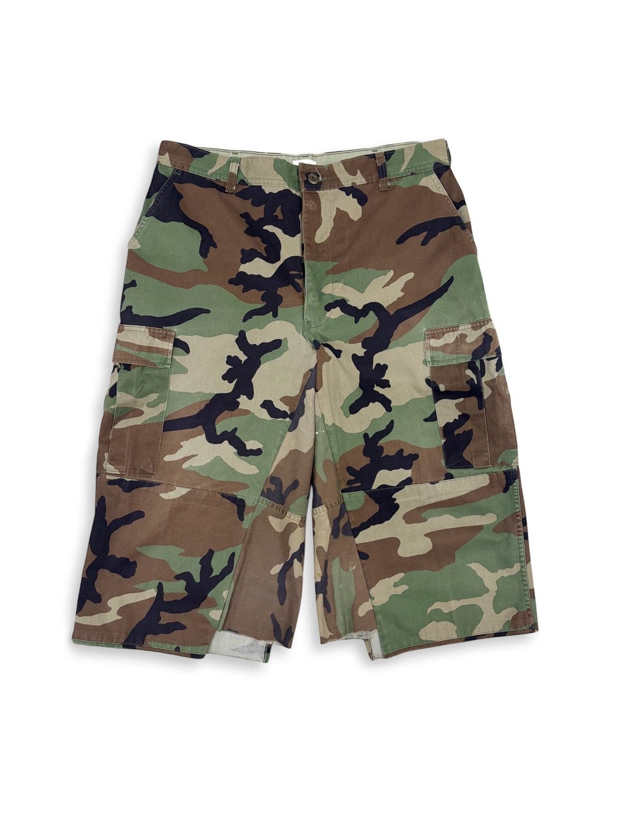 Vintage Woodland BDU Bermuda (Cotton twill) Size US 32 / EU 48 - 1 Thumbnail