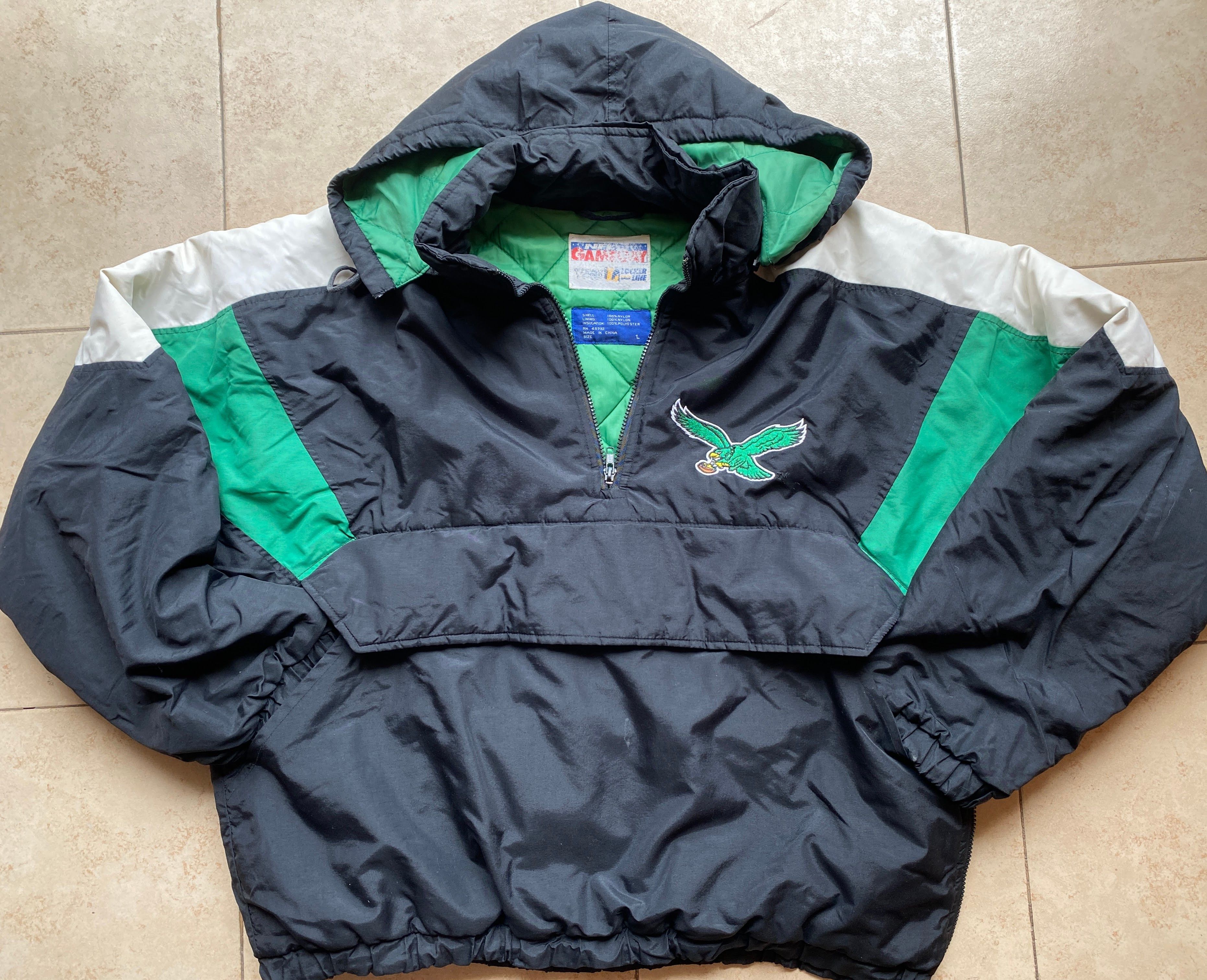 Starter Philadelphia Eagles 90s GAME DAY puffer L kelly blk NFL vtg Size US L / EU 52-54 / 3 - 2 Thumbnail