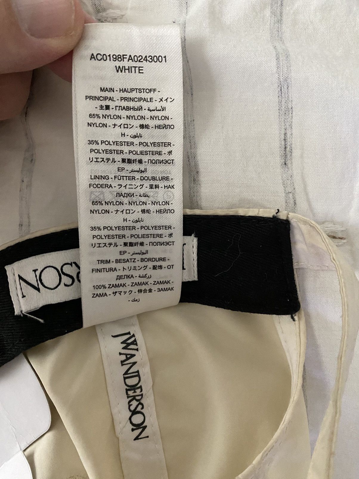 JW Anderson JW Anderson Off White Printed Cap Size ONE SIZE - 12 Thumbnail