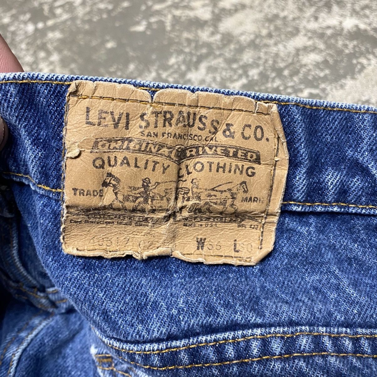 Levi's × Vintage Vintage Levi’s 517 Boot Cut Blue Denim Jeans USA 80s Size US 34 / EU 50 - 5 Thumbnail