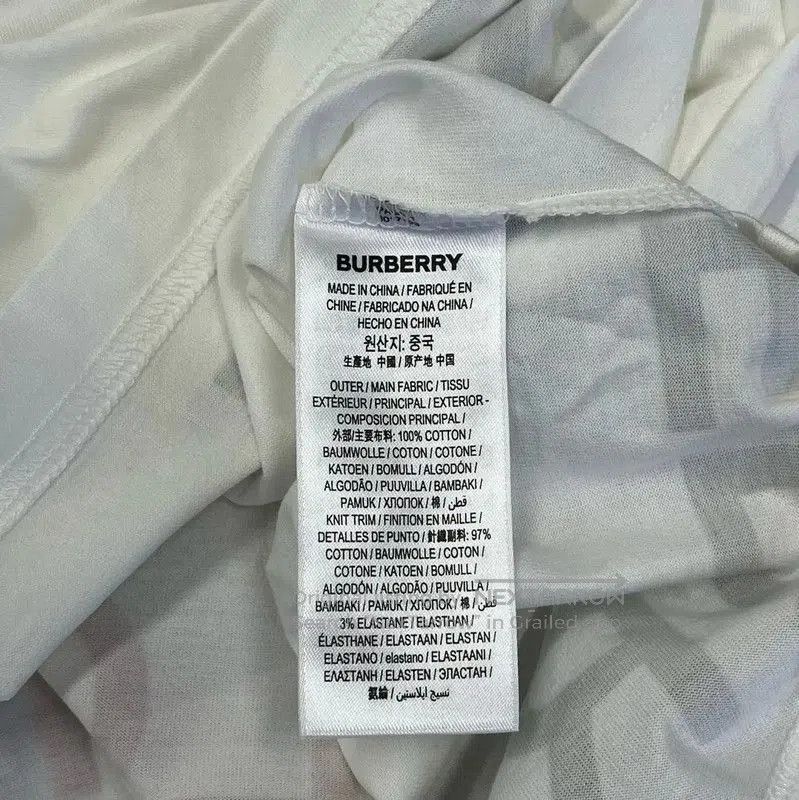 Burberry Burberry White Cotton Women's T-shirt. Size XXS / US 00 / IT 34 - 4 Thumbnail