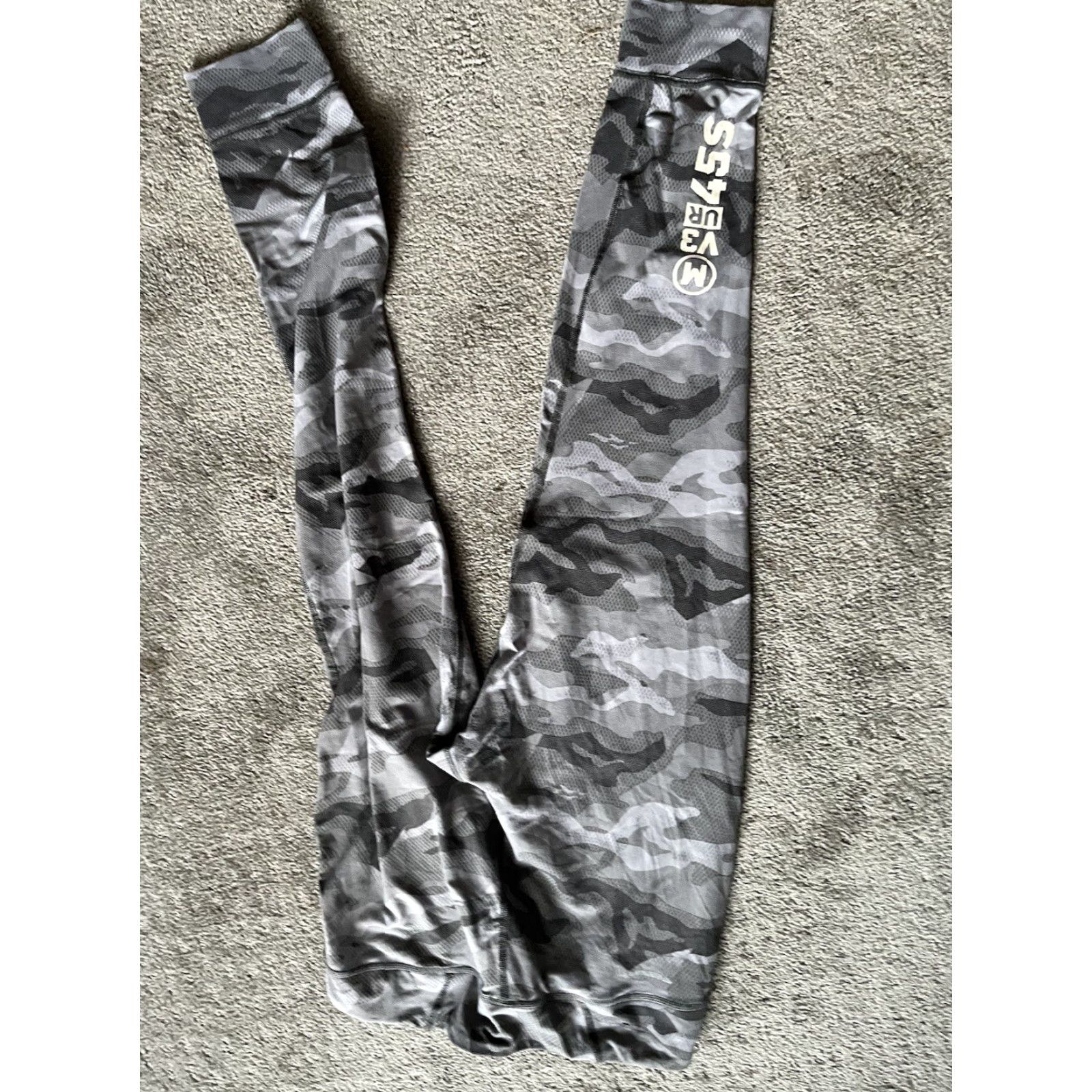 Reebok Reebok Leggings Womens Medium Pull On Gray Camo Ankle Size 32" / US 10 / IT 46 - 3 Thumbnail