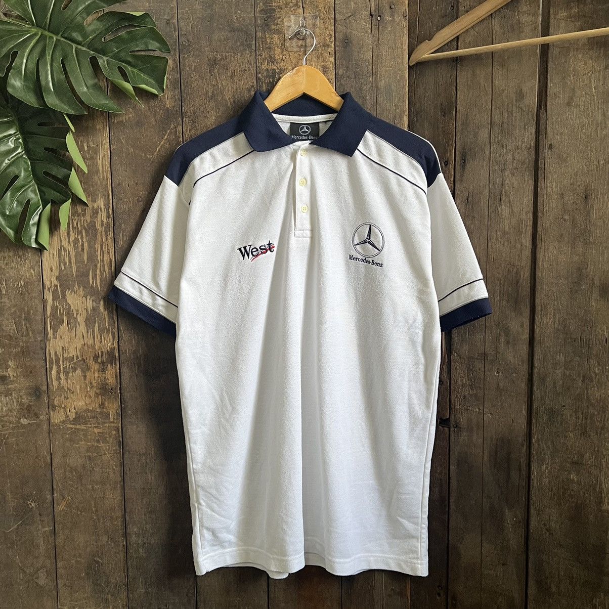 Vintage Mercedes Benz Mobil 1 Racing Polo Shirt