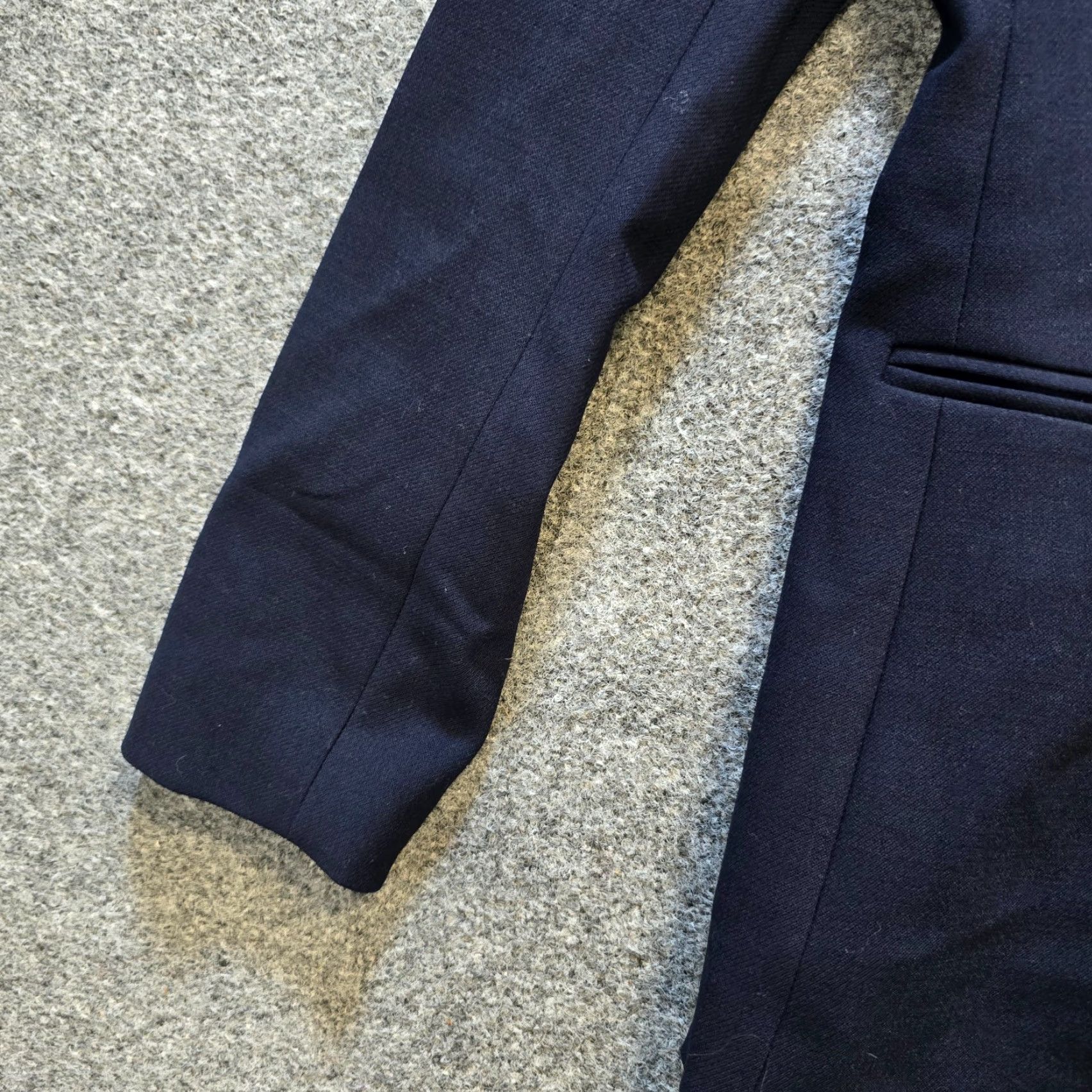 J.Crew J. Crew Blazer Womens Size 2 Blue Wool Jacket Capsule Career Academia Minimalist - Womens Blazer, Regular, Blue, Wool, J.CREW, Size 2 Size XS / US 0-2 / IT 36-38 - 4 Thumbnail