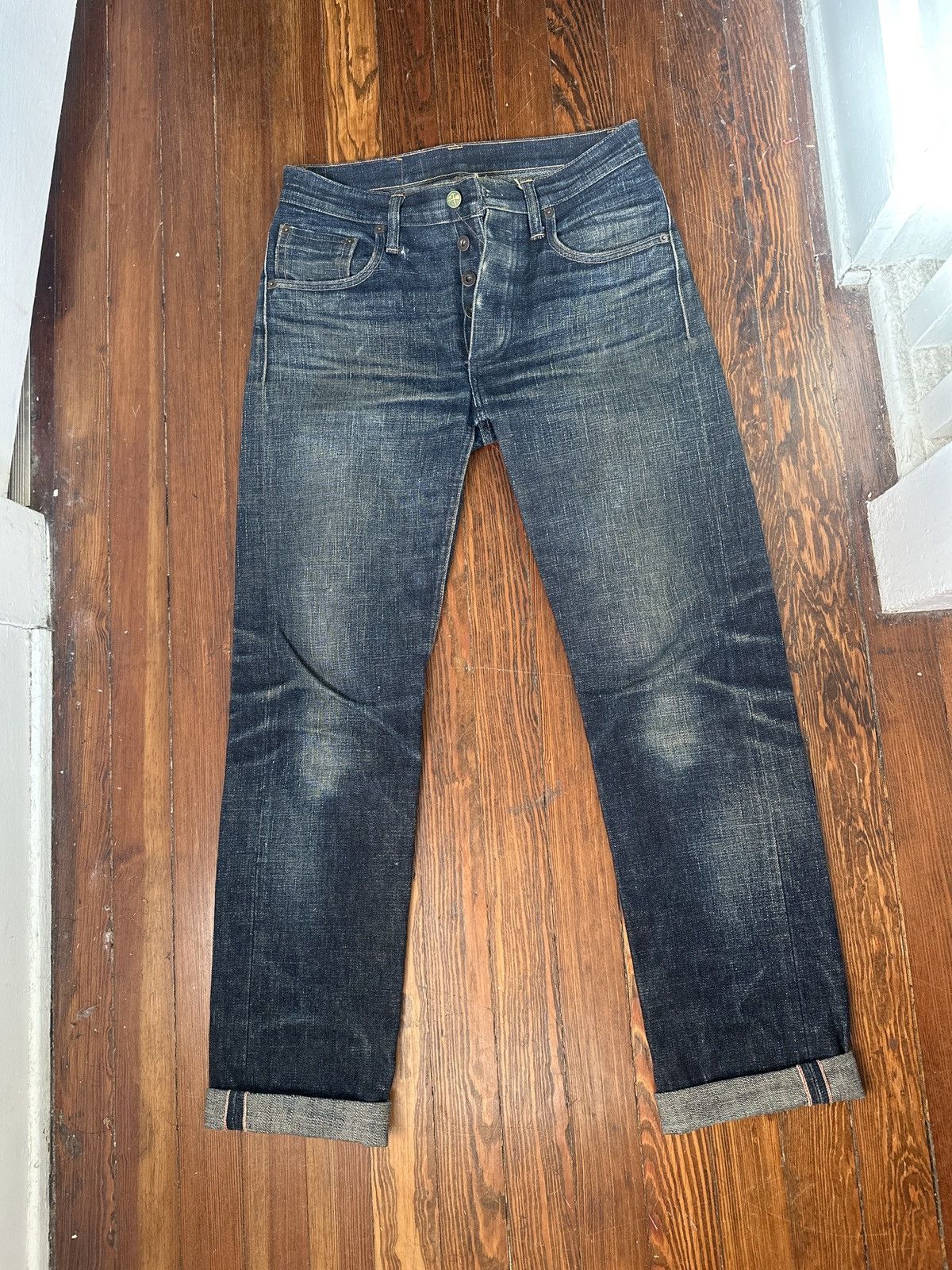 Left Field Nyc Left field NYC 18 oz collect slub denim Size US 31 - 1 Thumbnail
