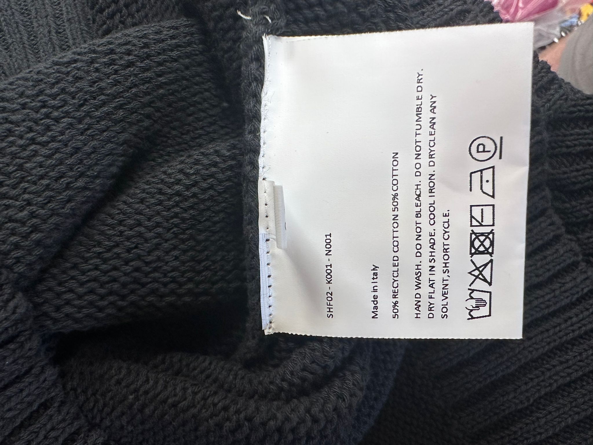 Sky High Farm Workwear Recycled Cotton Intarsia Sweater Size US L / EU 52-54 / 3 - 3 Thumbnail