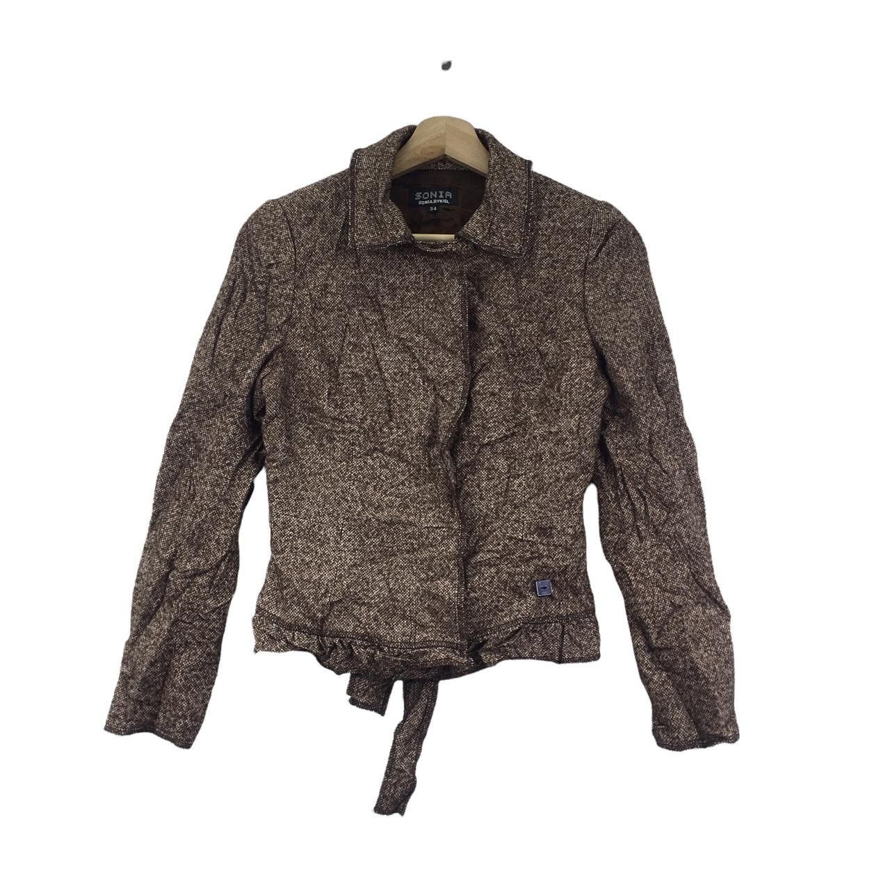 Sonia Rykiel Vtg 90’ SONIA RYKIEL PARIS Minimalist Brown Jacket Size XS / US 0-2 / IT 36-38 - 1 Thumbnail
