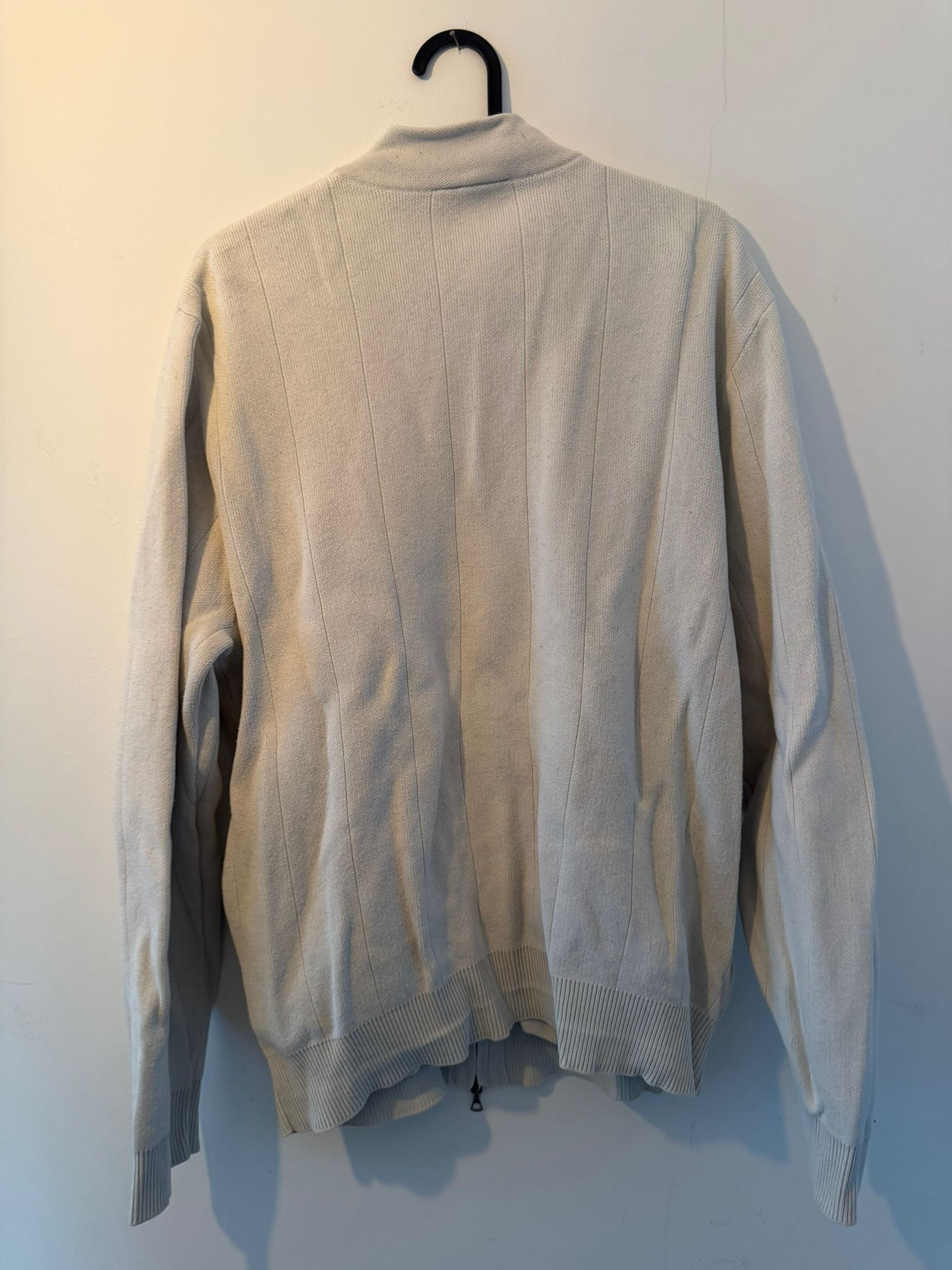 Lacoste Lacoste Knit Zip Cardigan Sweater Beige/Cream Size M Size US M / EU 48-50 / 2 - 2 Thumbnail