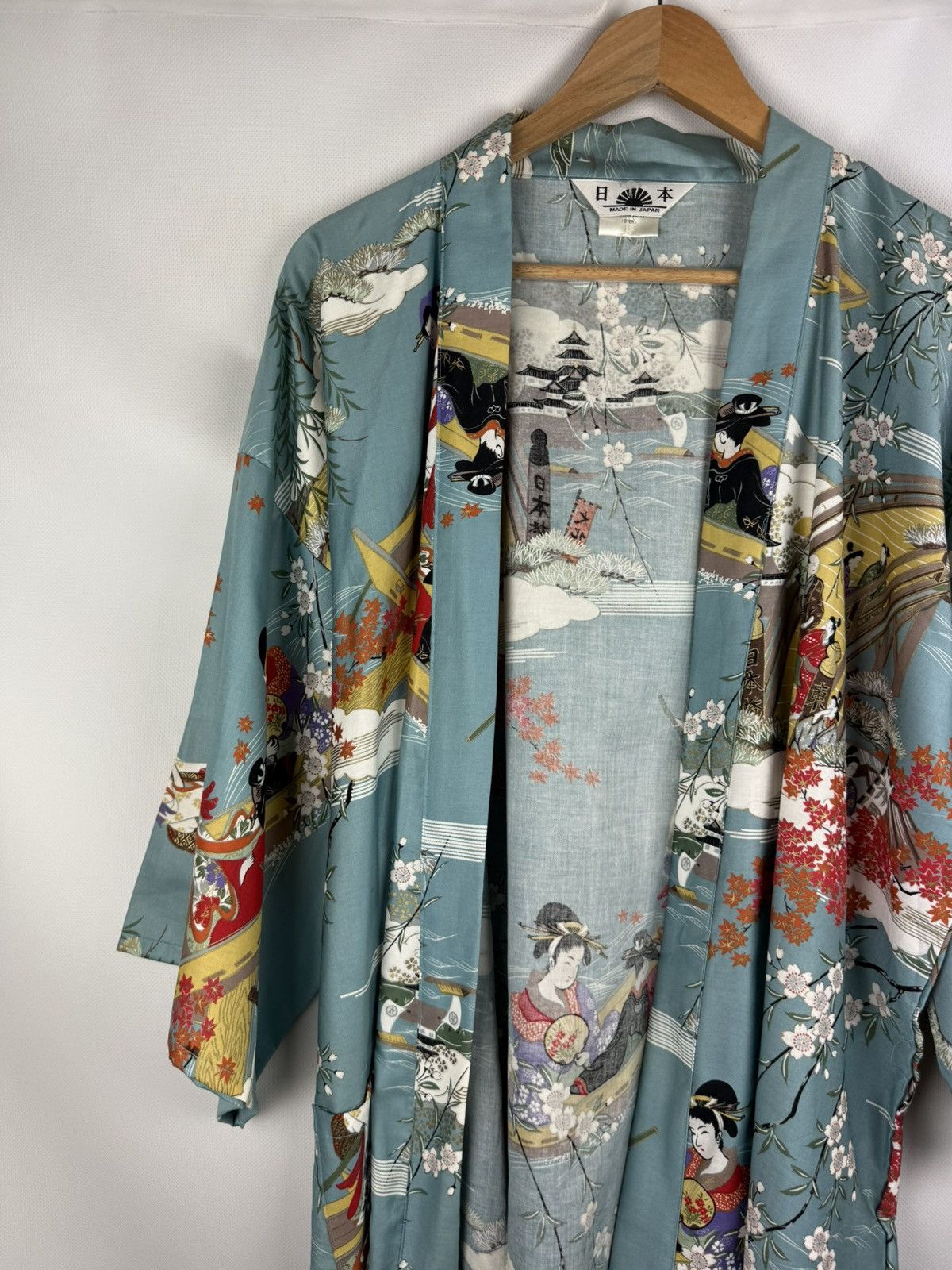 Other Japanese Overprinted Kimono Haori One Size Unisex Size US L / EU 52-54 / 3 - 4 Thumbnail