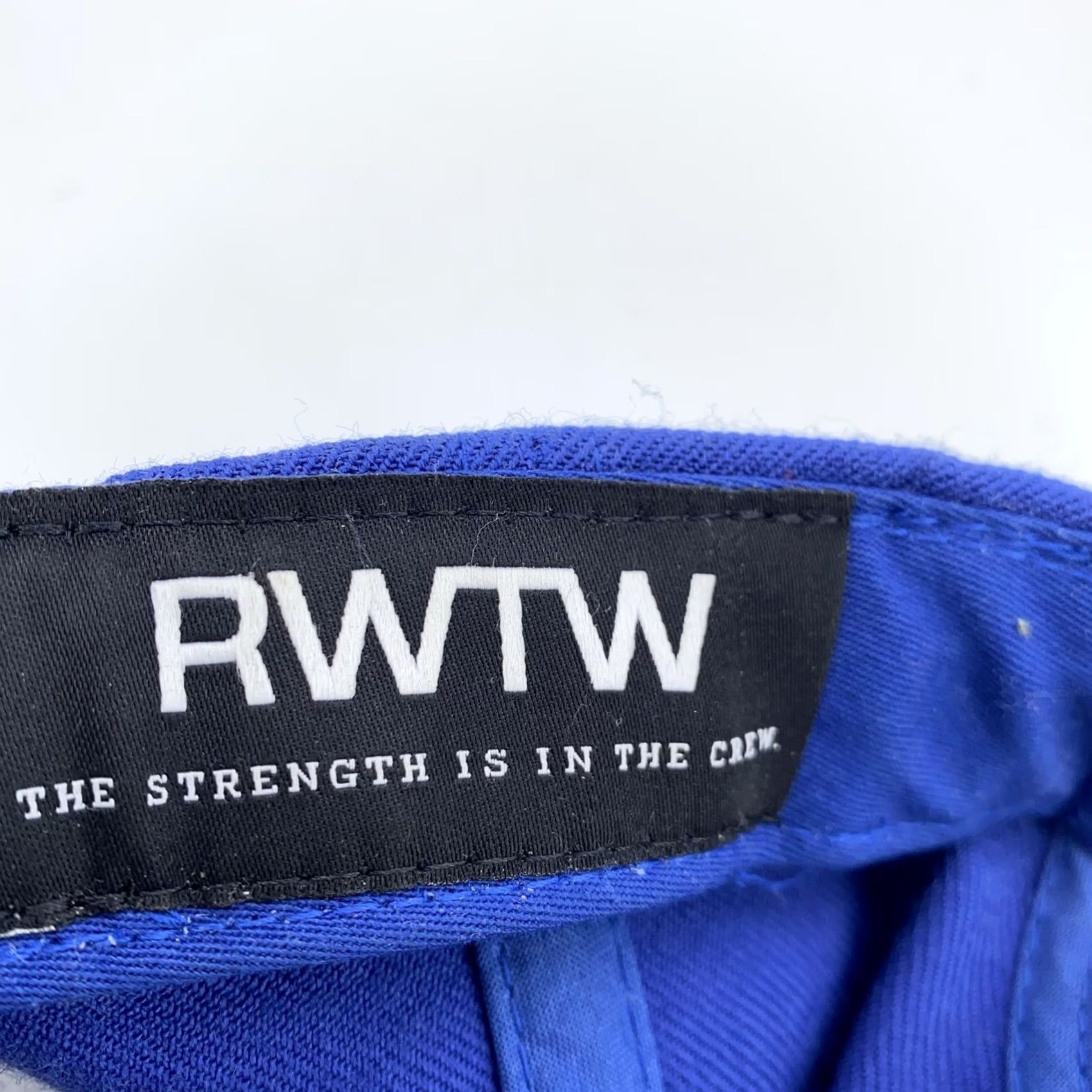 Vintage RWTW Hat Cap Snap Back Mens Blue Red Embroidered Winners Green Brim Casual Travel Classic Sports City Twill Polyester Adjustable Size ONE SIZE - 5 Thumbnail