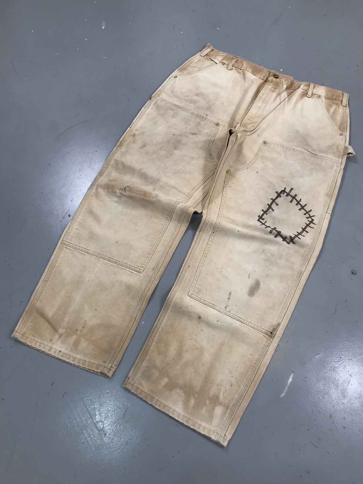 Carhartt × Vintage Vintage Carhartt double knee B01 BRN denim pant Size US 40 / EU 56 - 2 Thumbnail