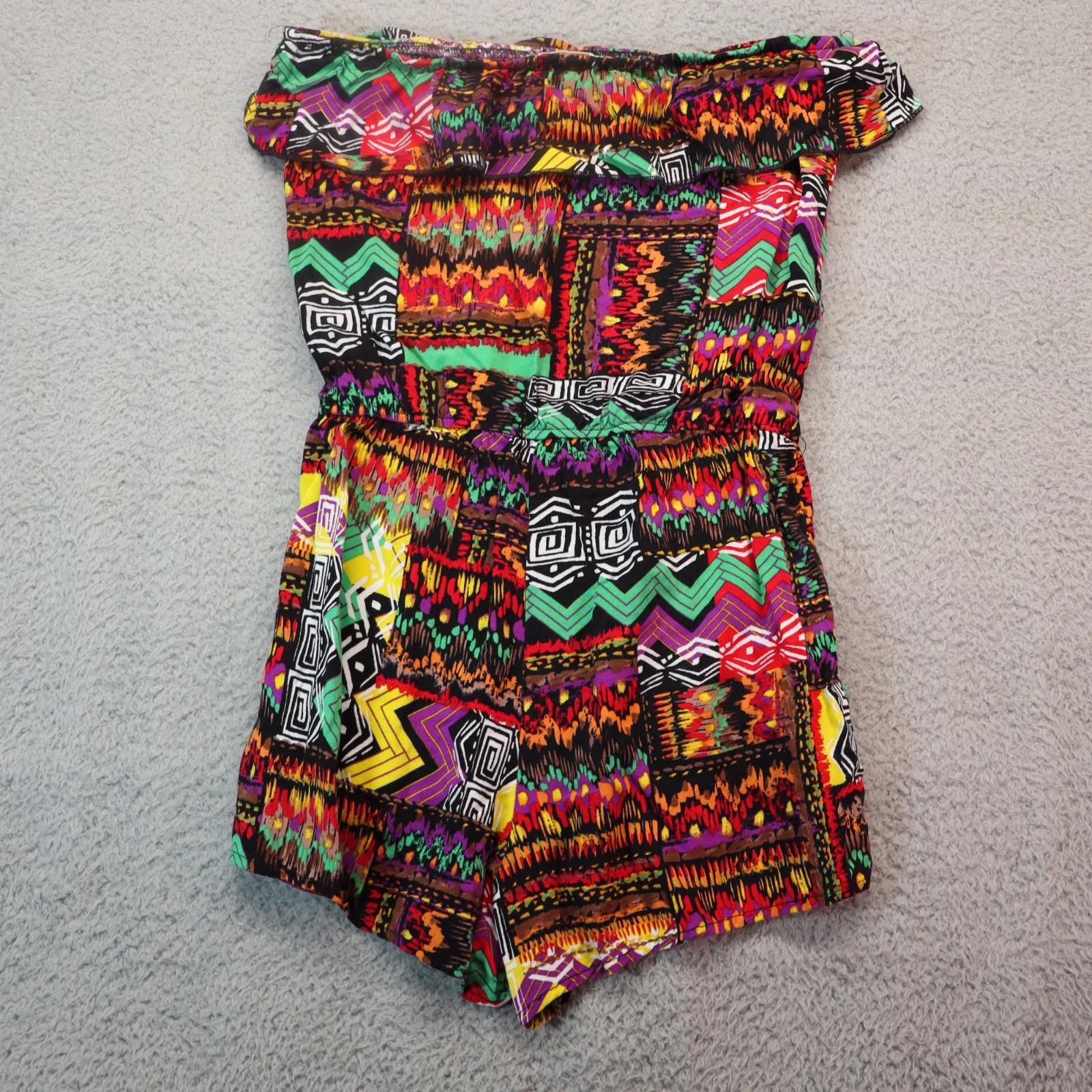 Other L8Ter Womens Romper Size Small Tribal Print Sleeveless Size 28" / US 6 / IT 42 - 5 Thumbnail