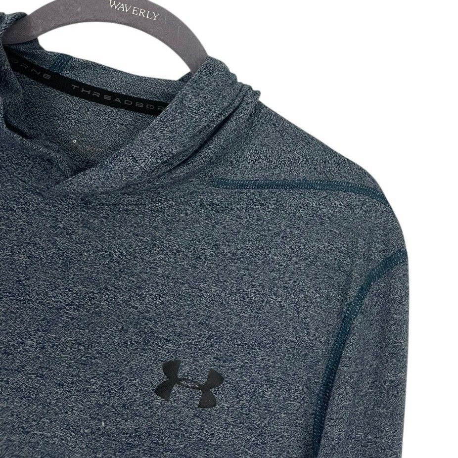Under Armour Under Armour Mens Threadborne Blue Active Hoodie Sweatshirt Size US M / EU 48-50 / 2 - 2 Thumbnail