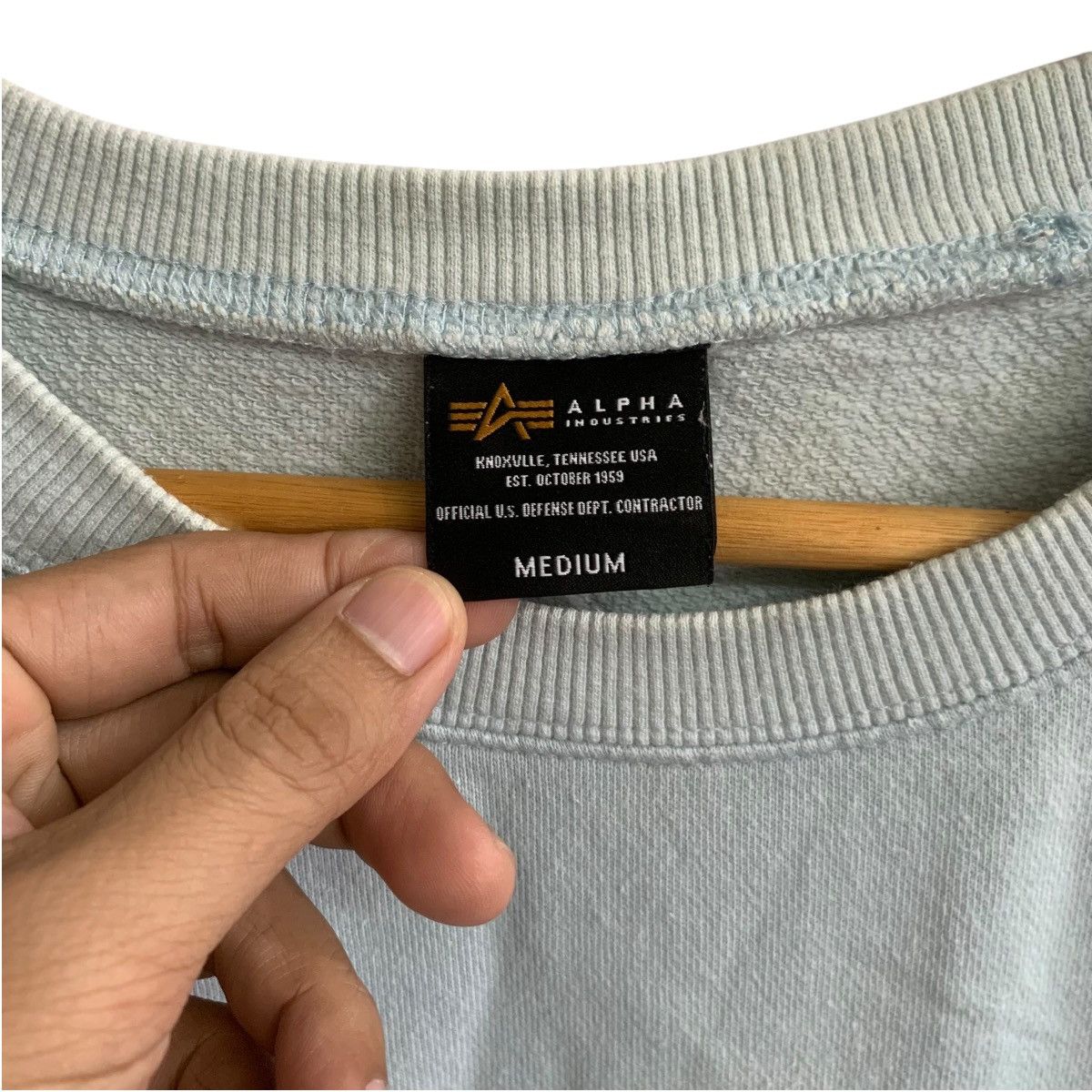 Alpha Industries × Vintage Alpha Industries Sweatshirt Large Size Vintage Size US L / EU 52-54 / 3 - 5 Thumbnail