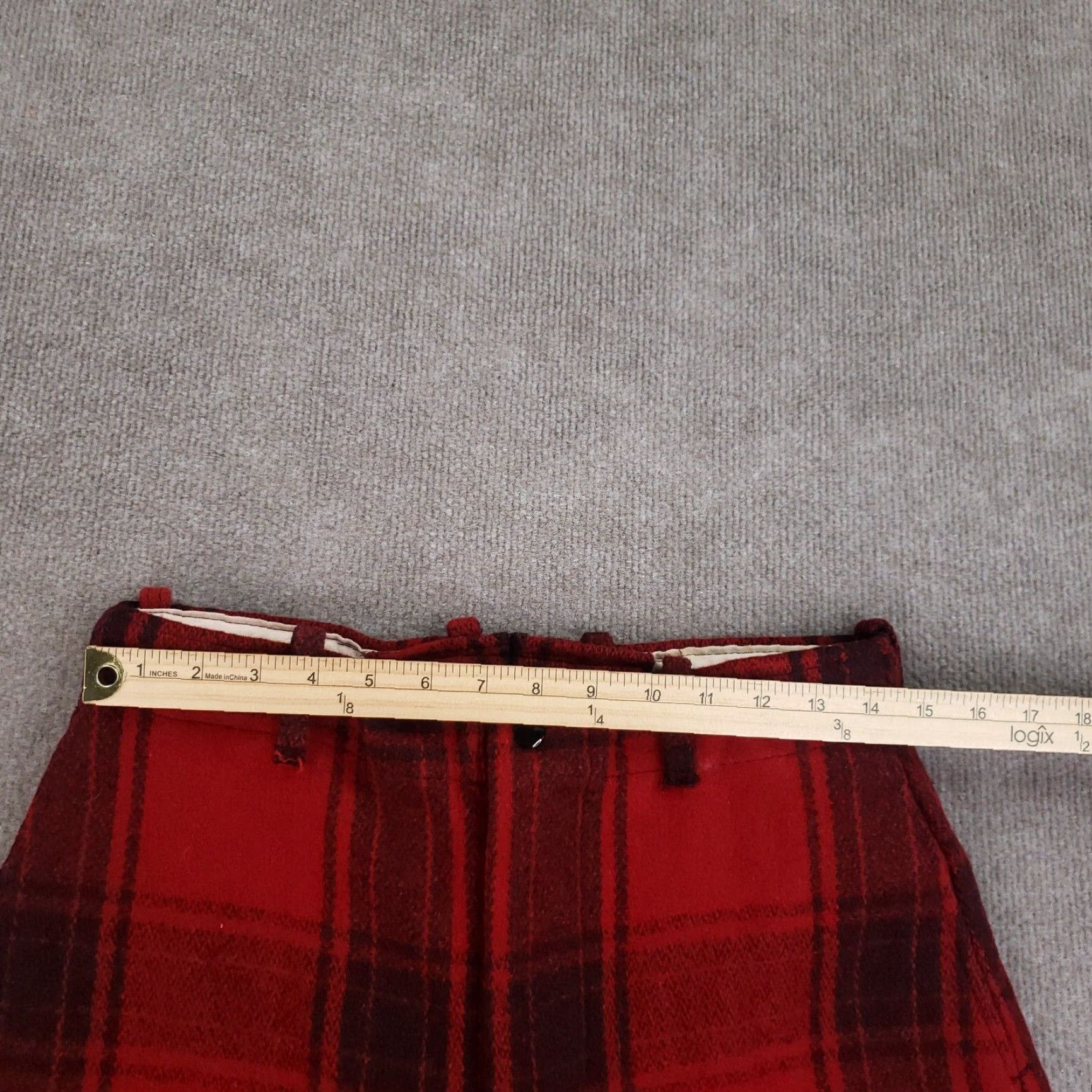Vintage VINTAGE Wool Hunting Pants Mens Regular 32 Red Black Buffalo Plaid Size US 32 / EU 48 - 5 Thumbnail