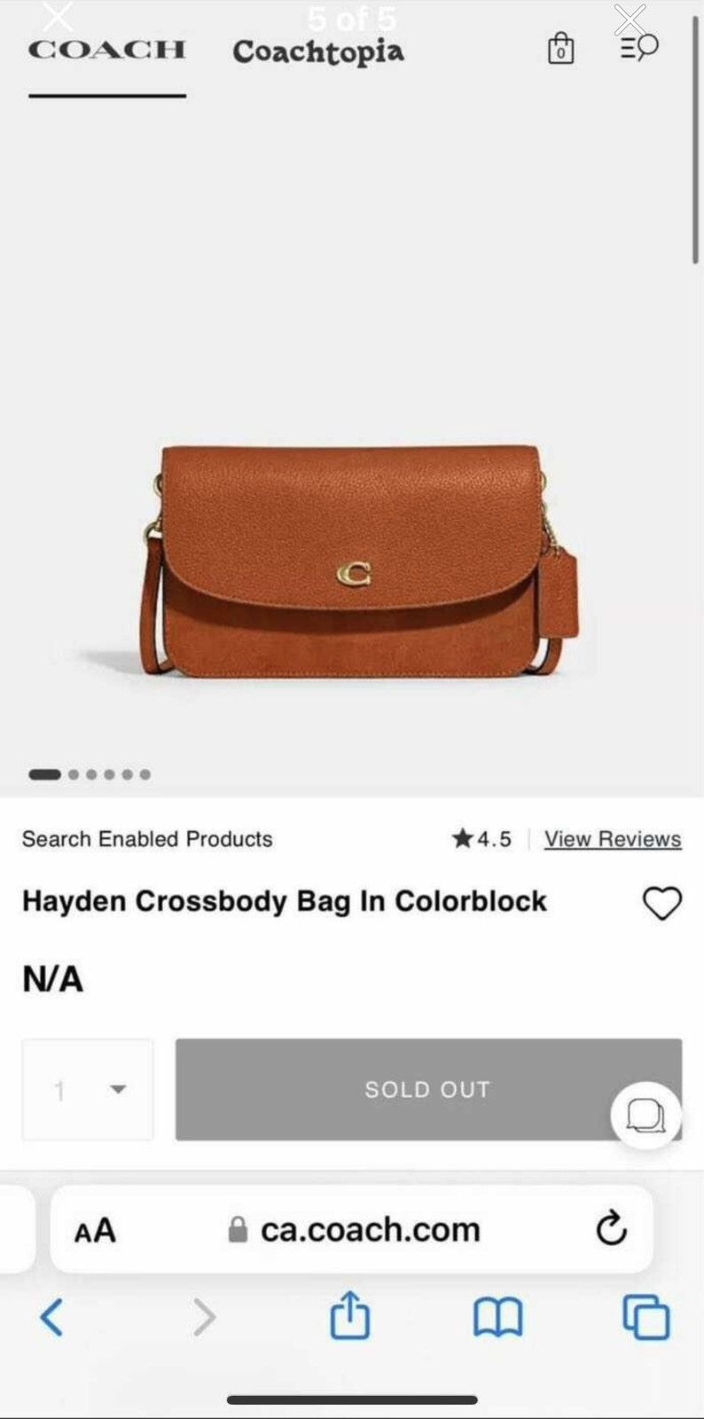 Coach COACH Hayden Crossbody Bag in Colorblock Size ONE SIZE - 4 Thumbnail