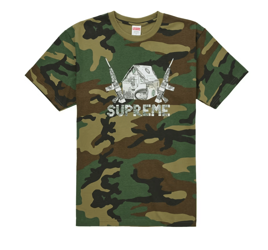 Supreme Supreme Origami Tee Woodland Camo Size M Size US M / EU 48-50 / 2 - 1 Thumbnail