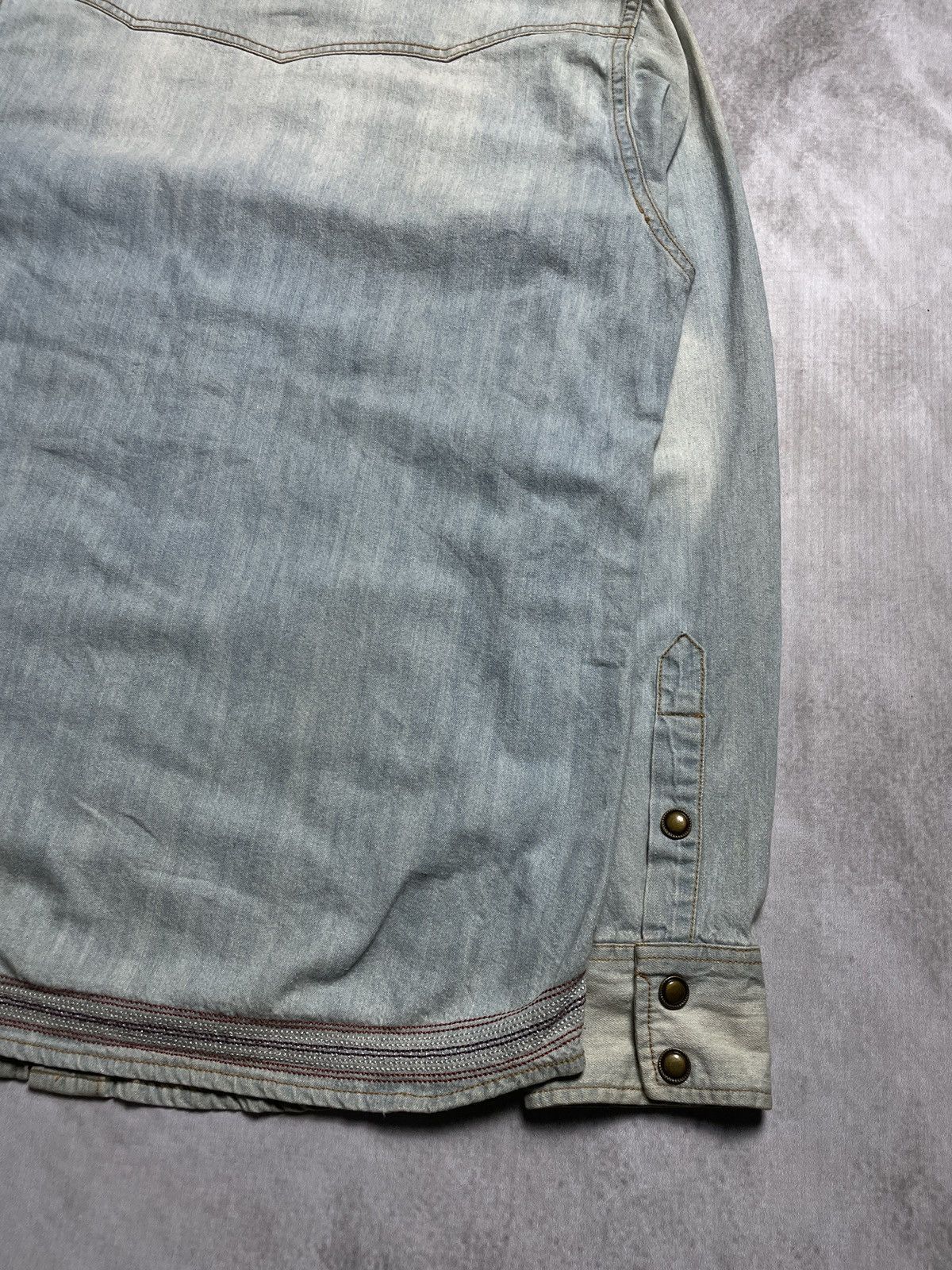 PPFM 2000’s iLLs - Sashiko Stitch Button Faded Shirt Size US M / EU 48-50 / 2 - 12 Thumbnail