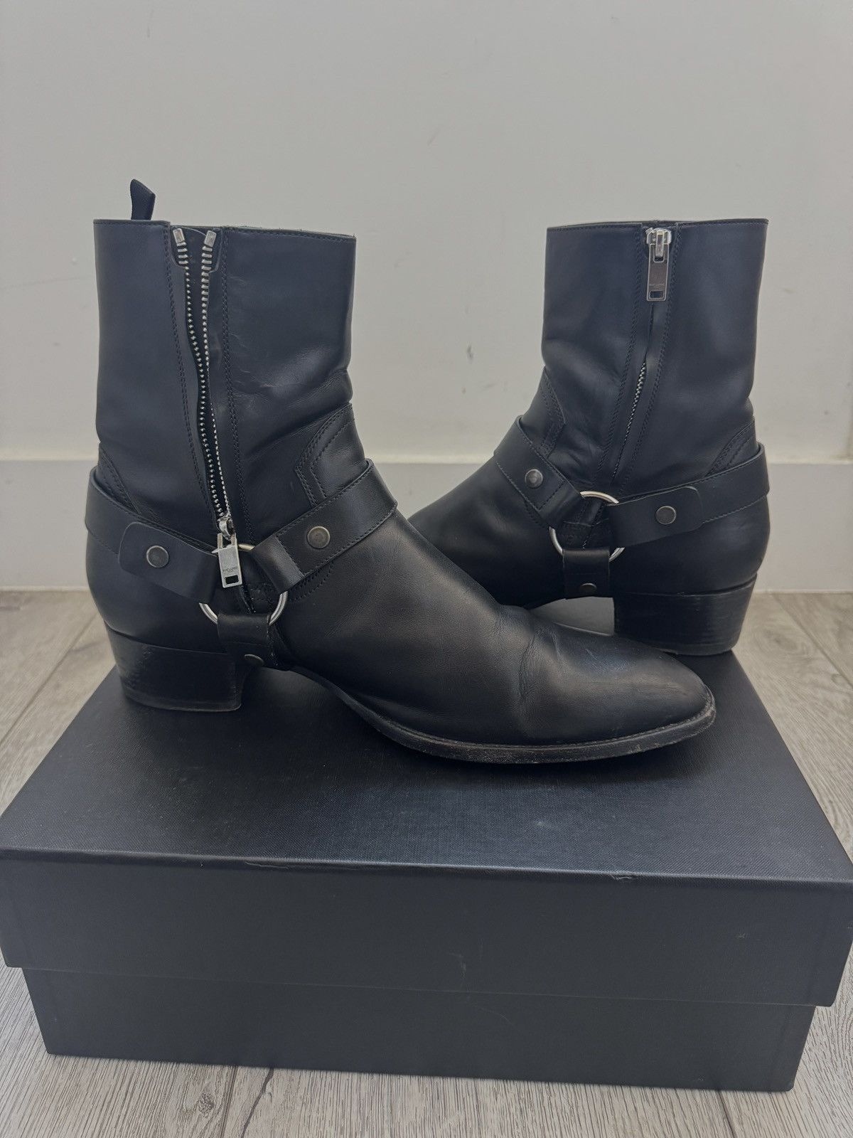 Saint Laurent Paris Saint Laurent Wyatt harness boot Size US 12 / EU 45 - 3 Thumbnail