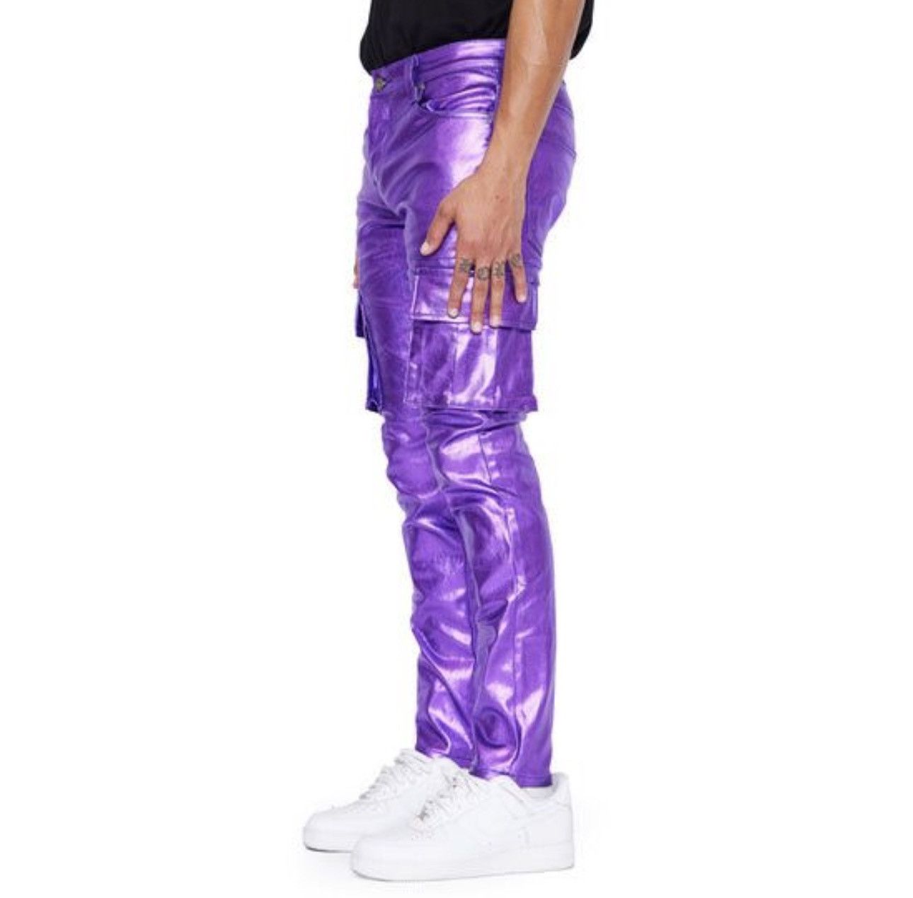 Valabasas Valabasas Purple Cargo Pants Size US 32 / EU 48 - 4 Thumbnail