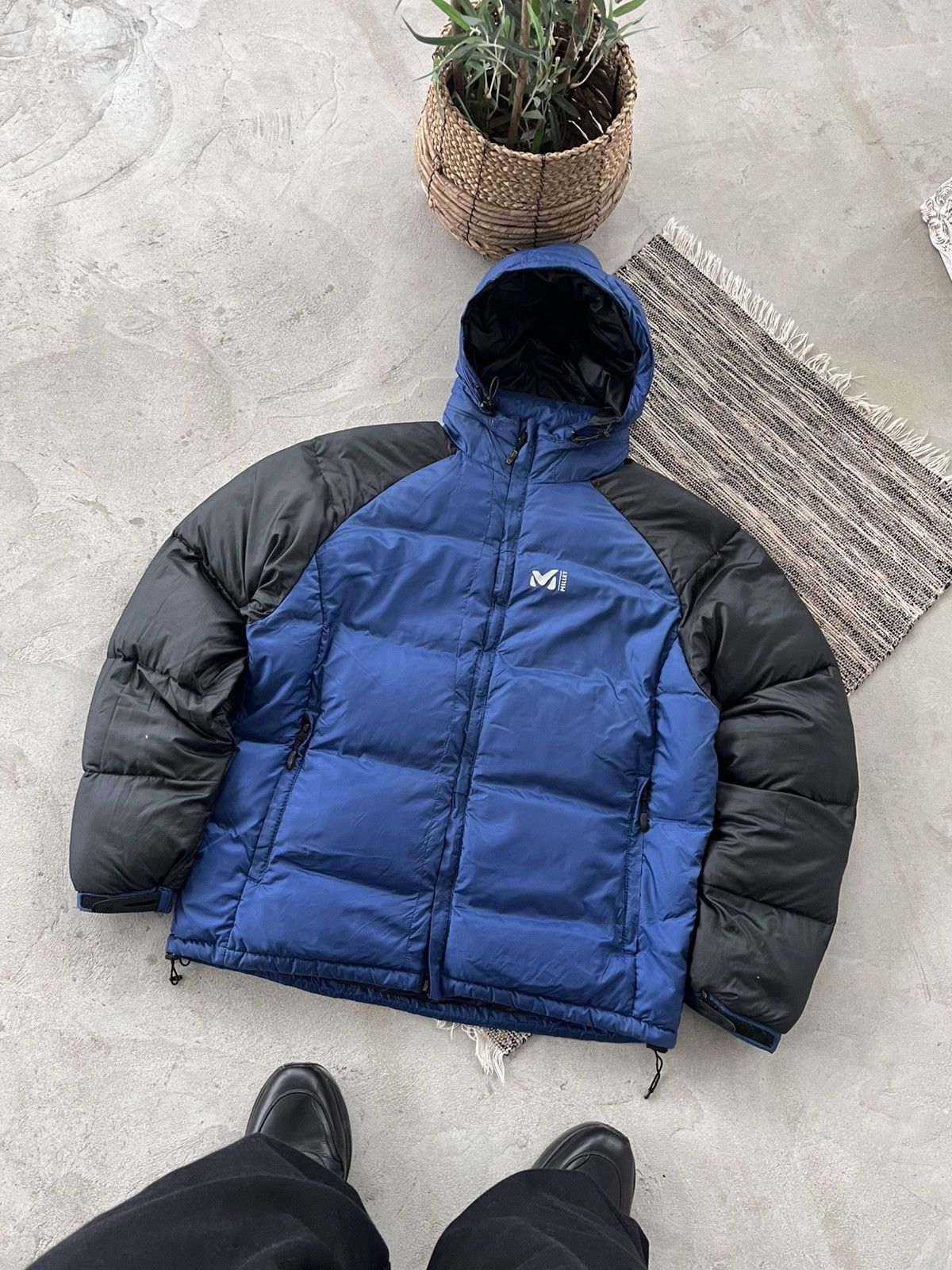 The North Face Vintage Millet Blue Black Outdoor Down Jacket Avantgarde Size US XL / EU 56 / 4 - 1 Thumbnail