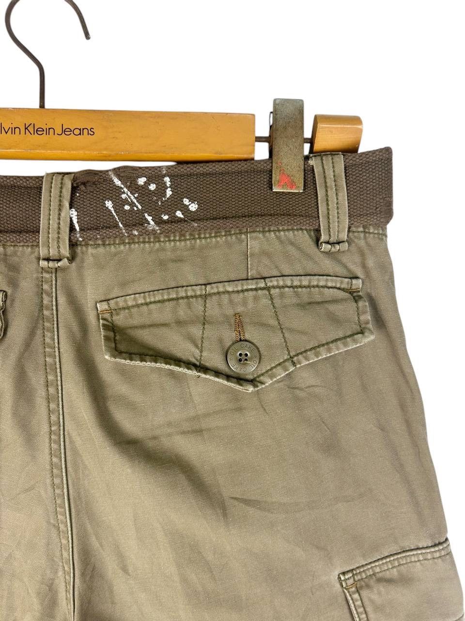 Japanese Brand Cargo Pant By Oil Cake , Faded Complete with Belt , Loose Size US 34 / EU 50 - 4 Thumbnail