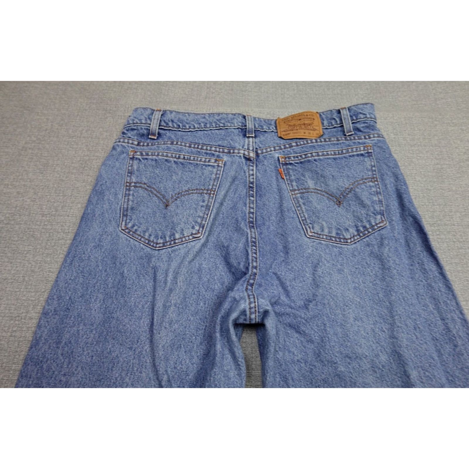 Levi's Levi's 550 Jeans Mens 38x32 Blue Relaxed Fit Light Wash Straight Denim Jeans Mens Size US 38 / EU 54 - 3 Thumbnail