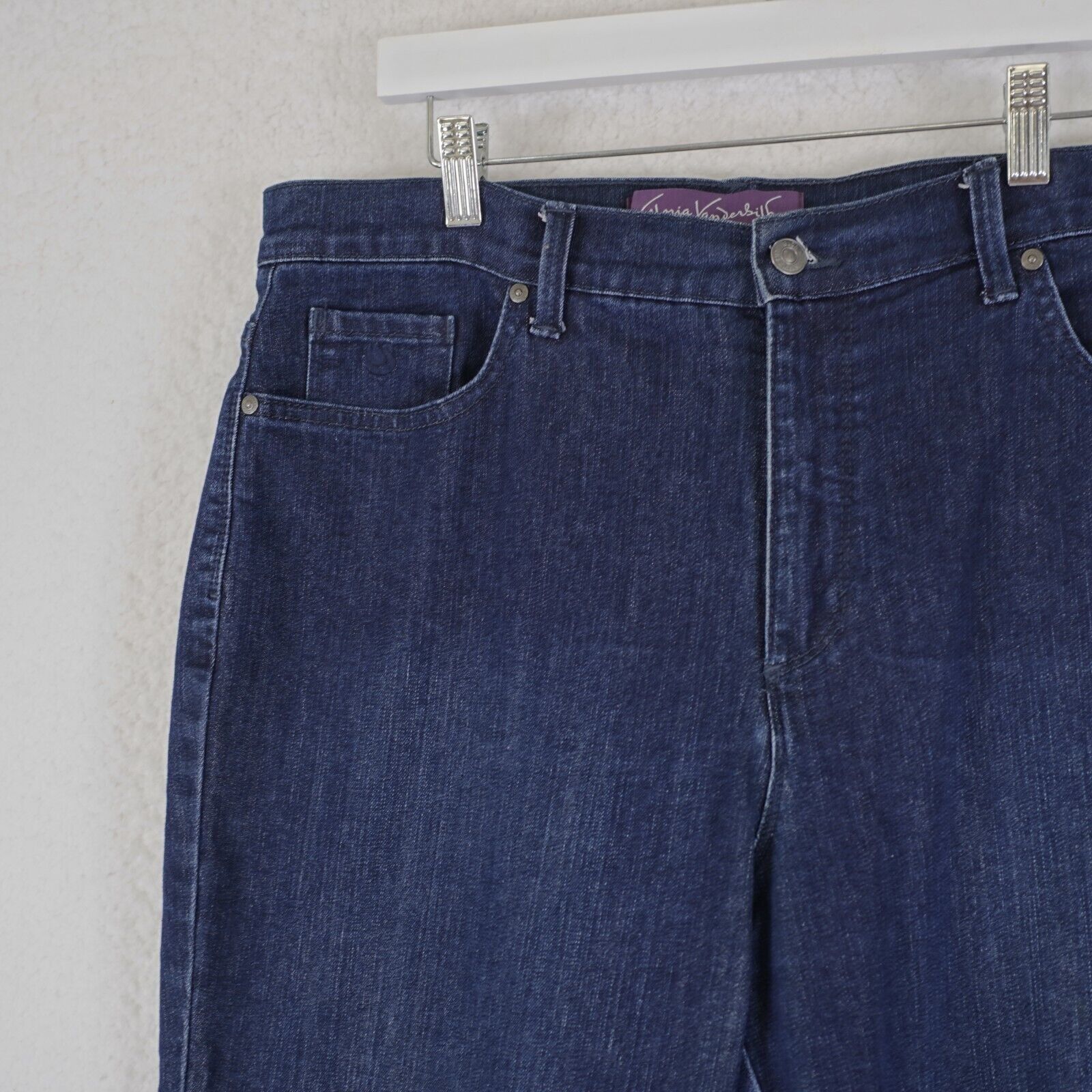 Gloria Vanderbilt Gloria Vanderbilt Amanda Size 16 Short Blue Denim Jeans High Size 38" / US 16 / IT 52 - 2 Thumbnail