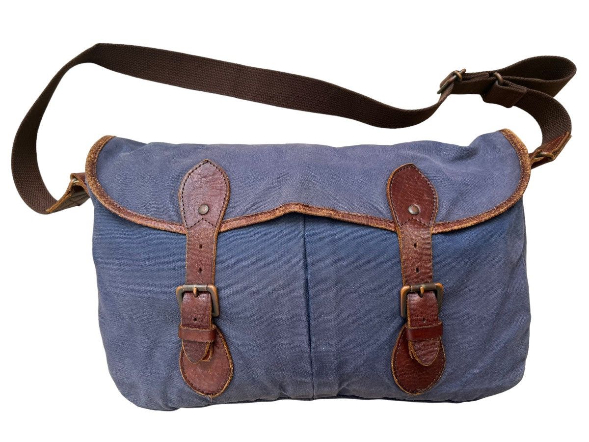Japanese Brand Butler Verner Sails Japan Sun Faded Waxed Messenger Bag Size ONE SIZE - 7 Thumbnail