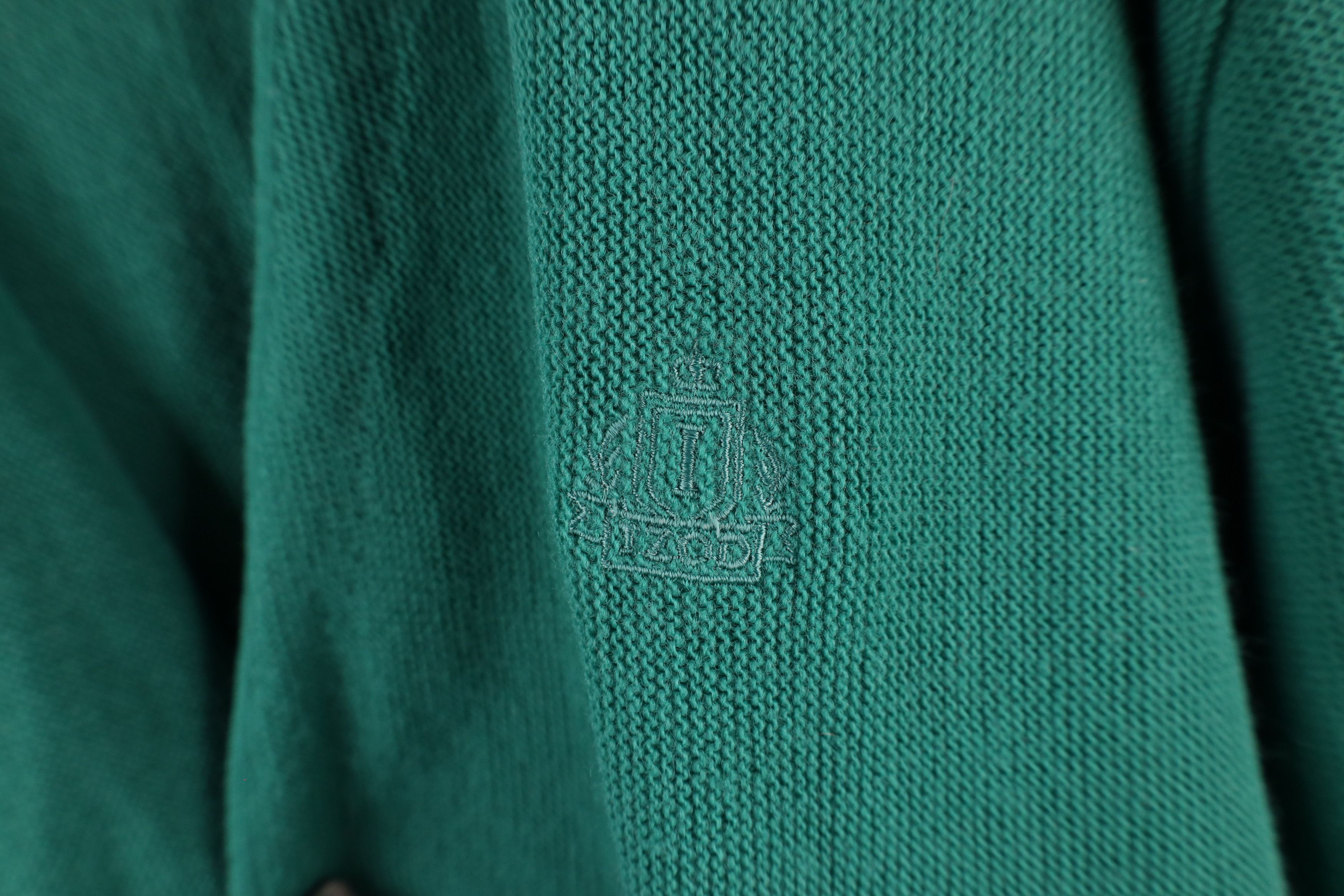 Izod × Vintage Vintage 90s Izod Out Knit Button Cardigan Sweater Teal USA Size US XL / EU 56 / 4 - 4 Thumbnail